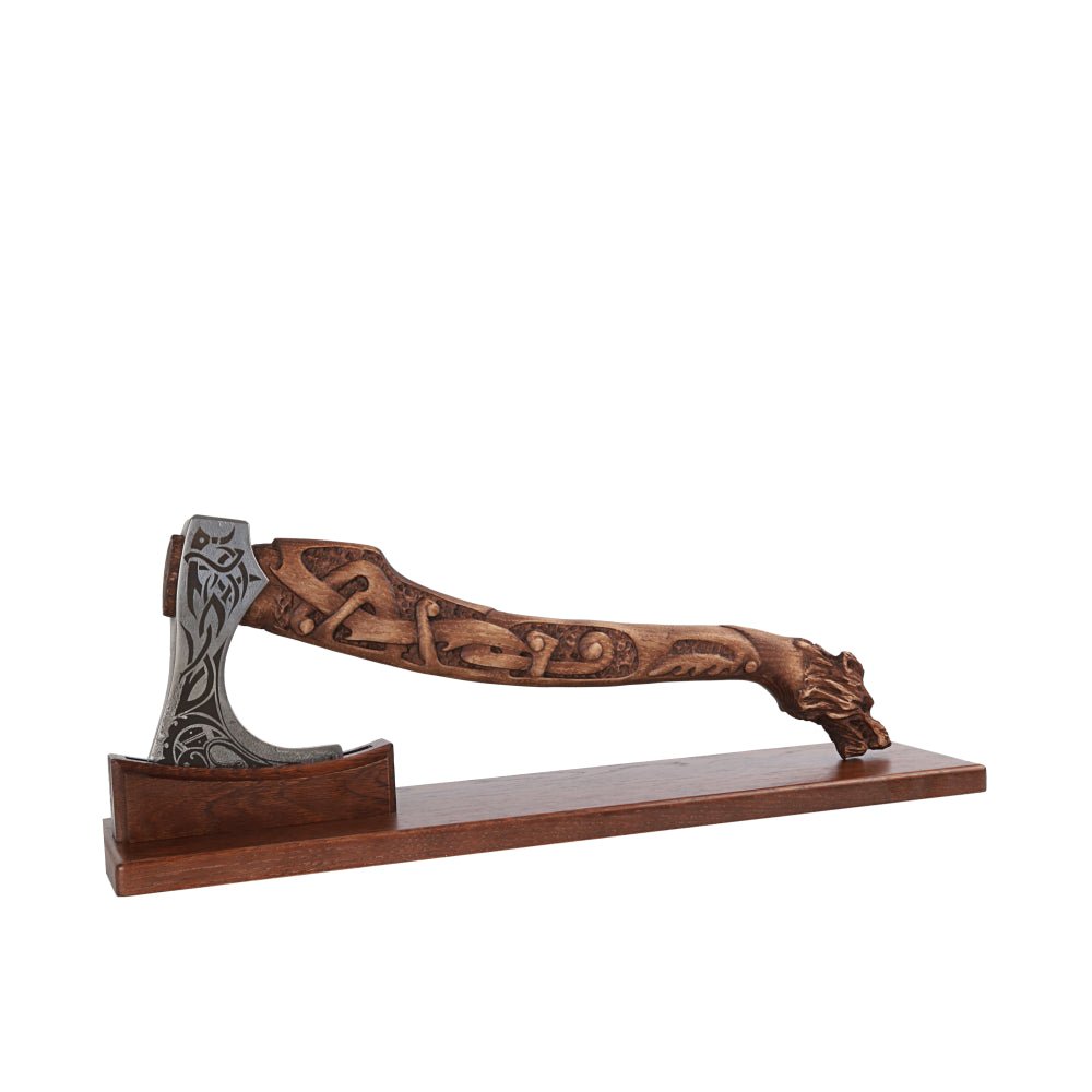 Wooden stand for axe Brown 22" from AncientSmithy