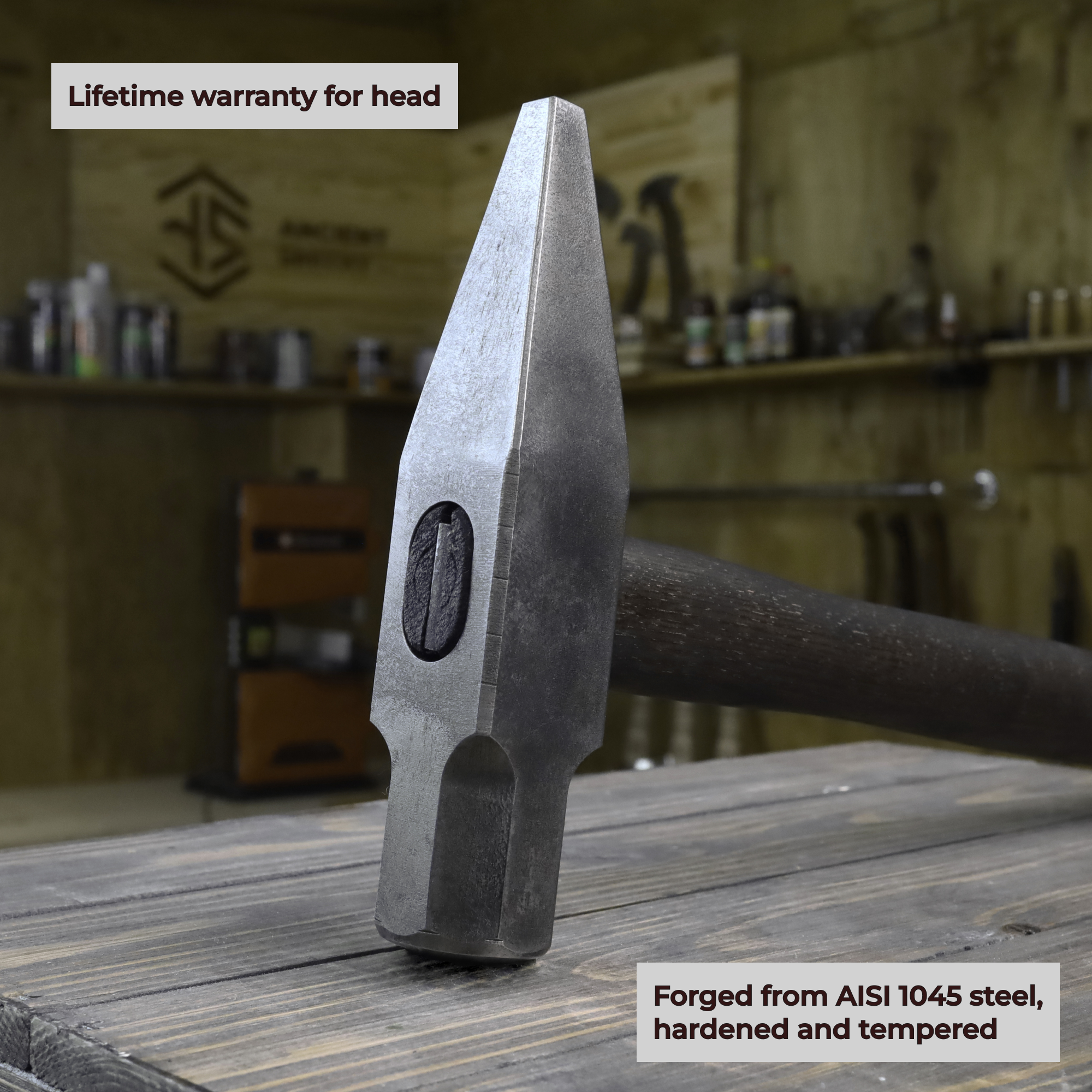 Hot Punch Square Hammer Drift for Blacksmiting 2.2 lbs