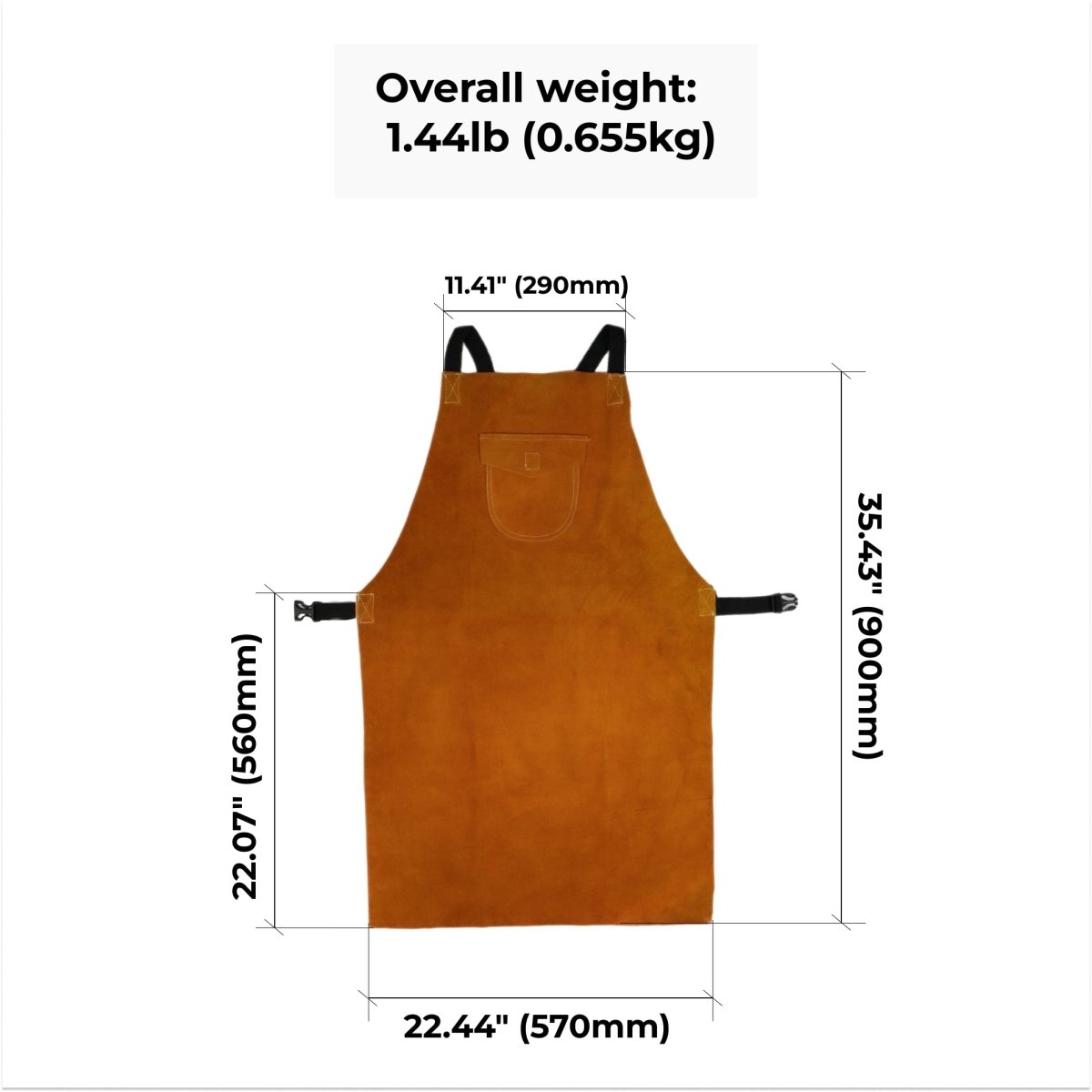 Blacksmith leather apron from AncientSmithy