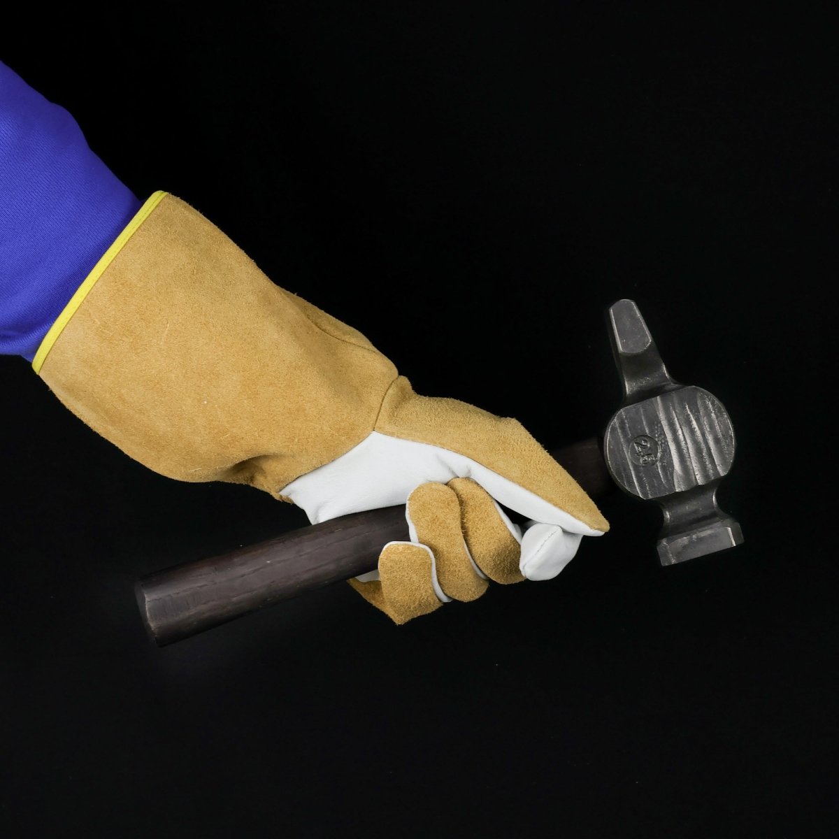 Fire resistant leather gloves for artisans - Blacksmith and welding gloves from AncientSmithy