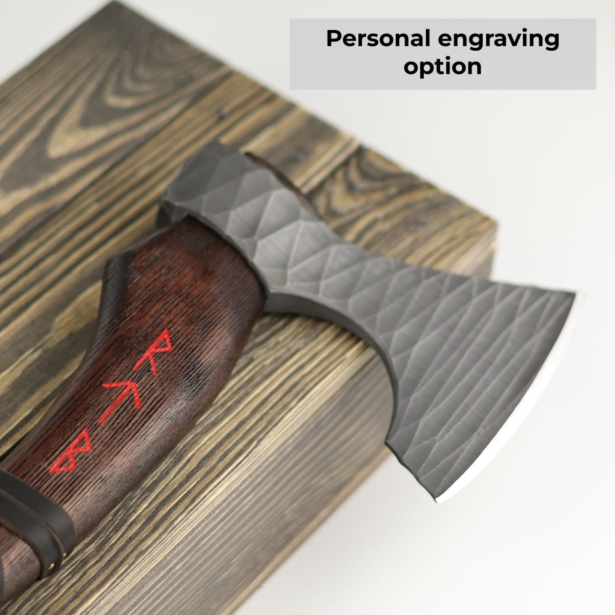 Hand forged axe “Sterk Vorley” with leather cover from AncientSmithy