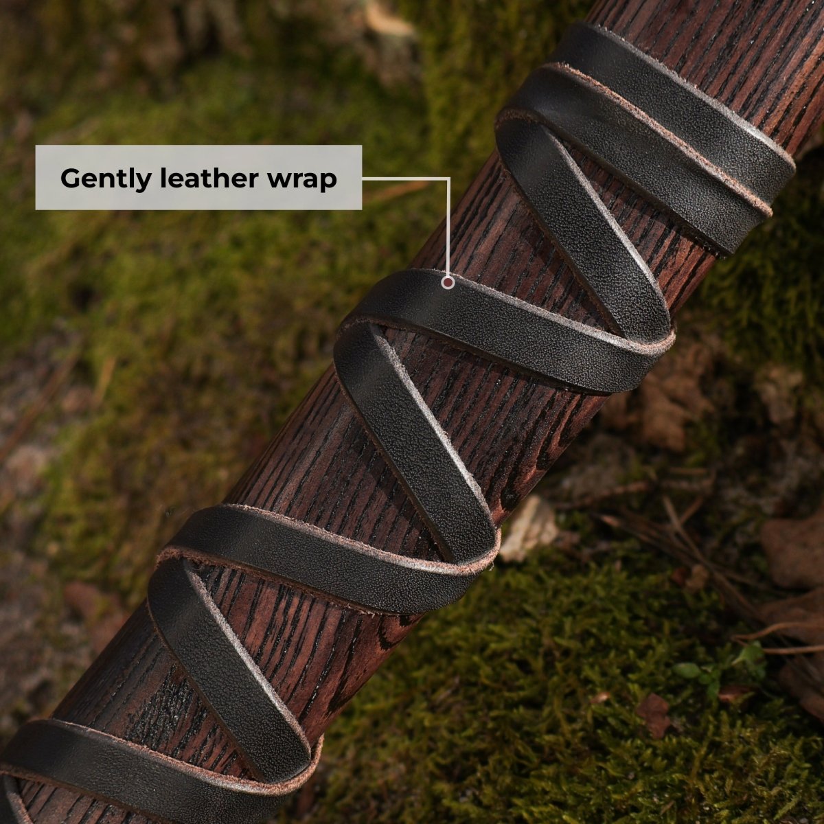 Hand forged axe “Sterk Vorley” with leather cover from AncientSmithy