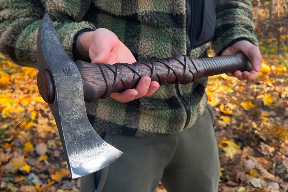 Hand-forged Gurons spike tomahawk from AncientSmithy
