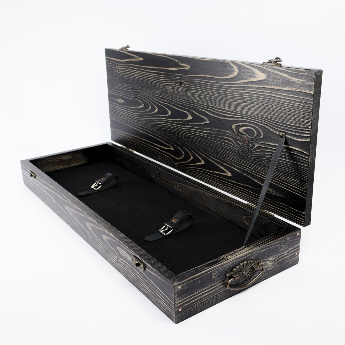 Runic wooden box for big axe from AncientSmithy