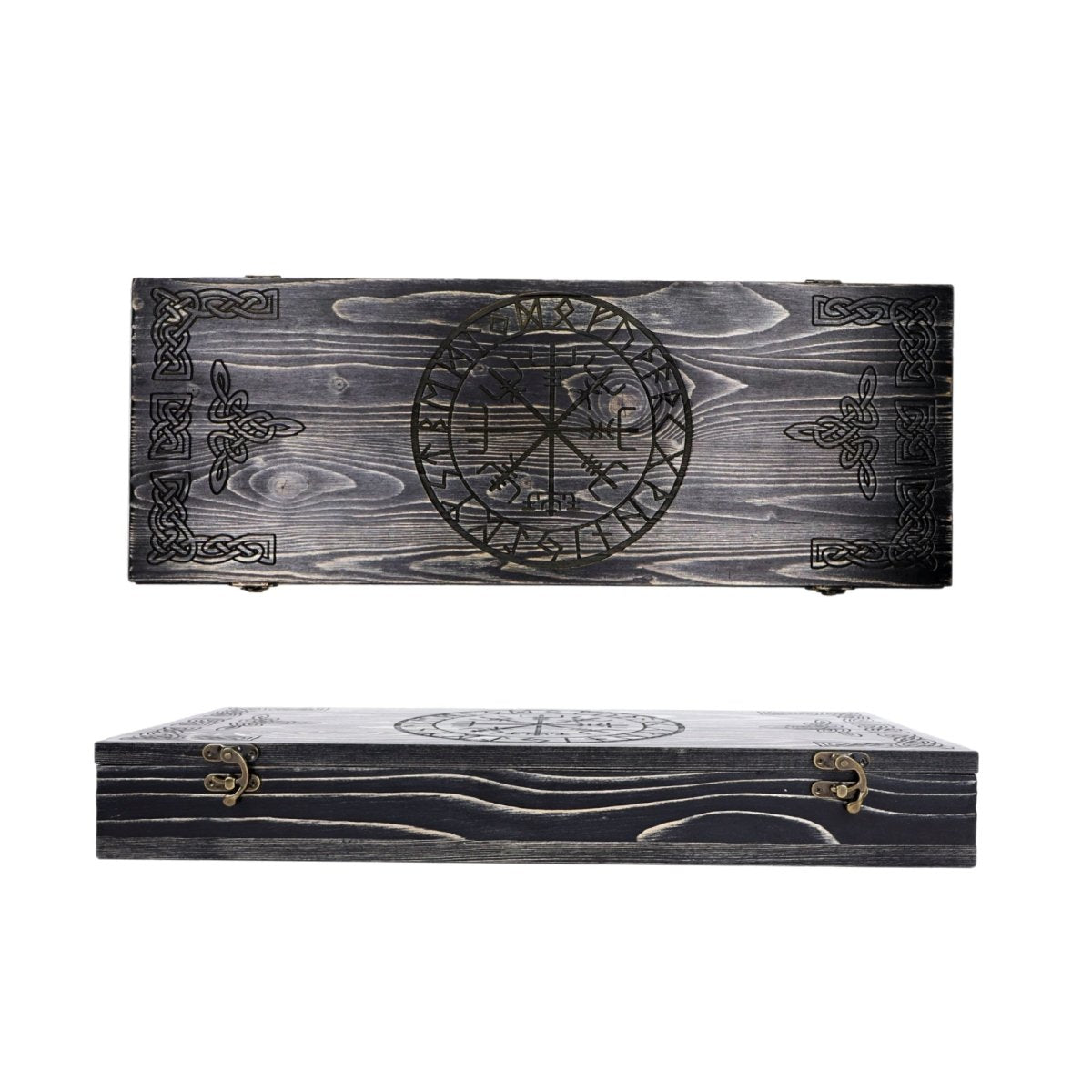 Runic wooden box for big axe from AncientSmithy