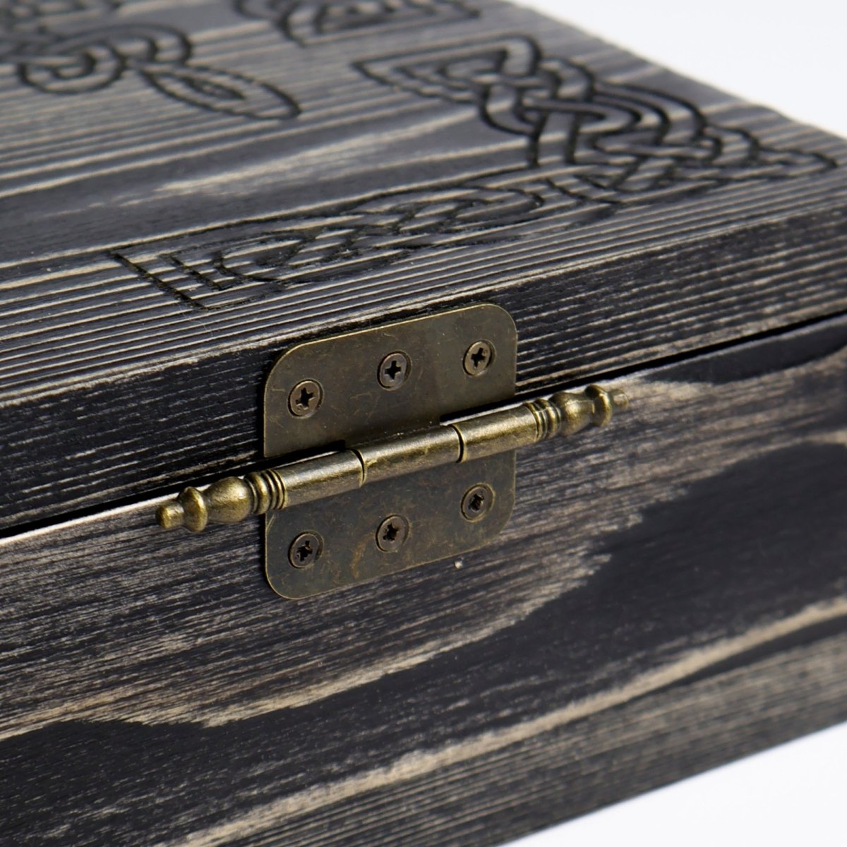 Runic wooden box for big axe from AncientSmithy