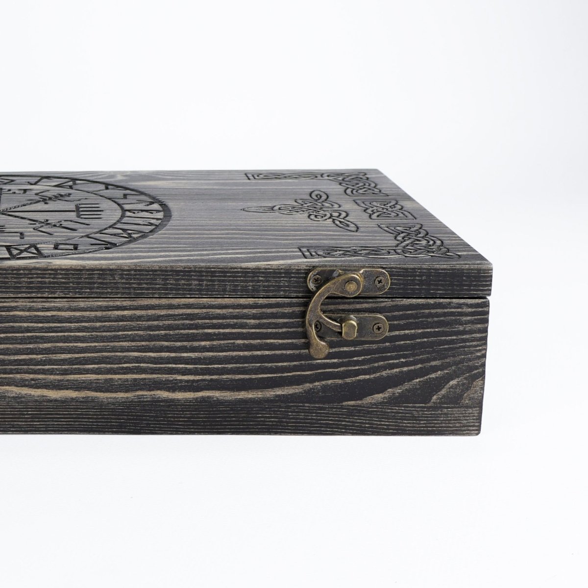 Runic wooden box for small axe from AncientSmithy