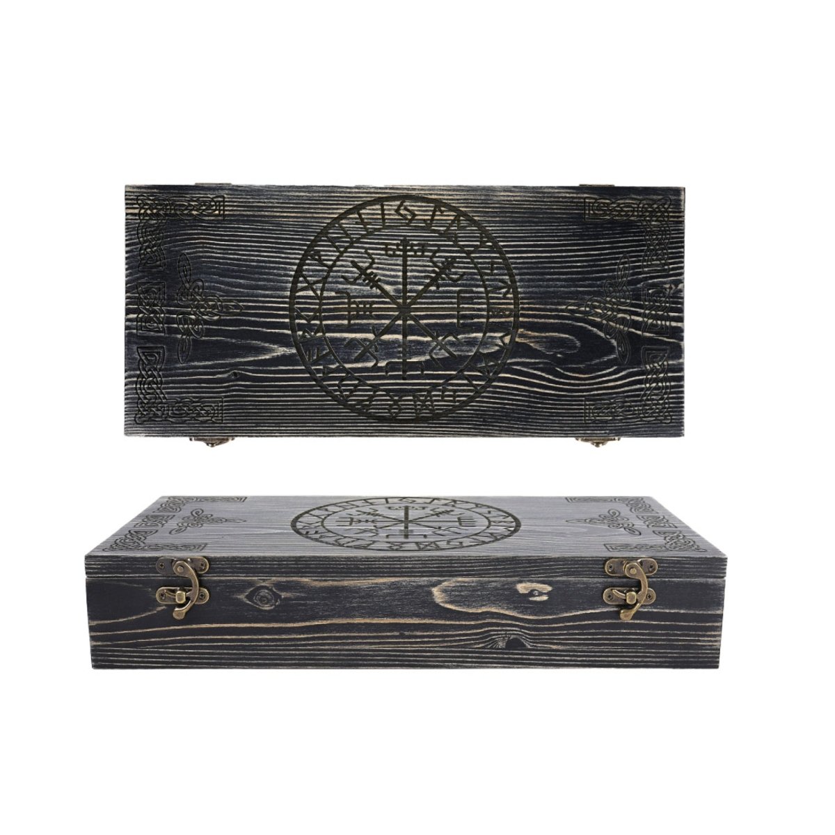 Runic wooden box for small axe from AncientSmithy