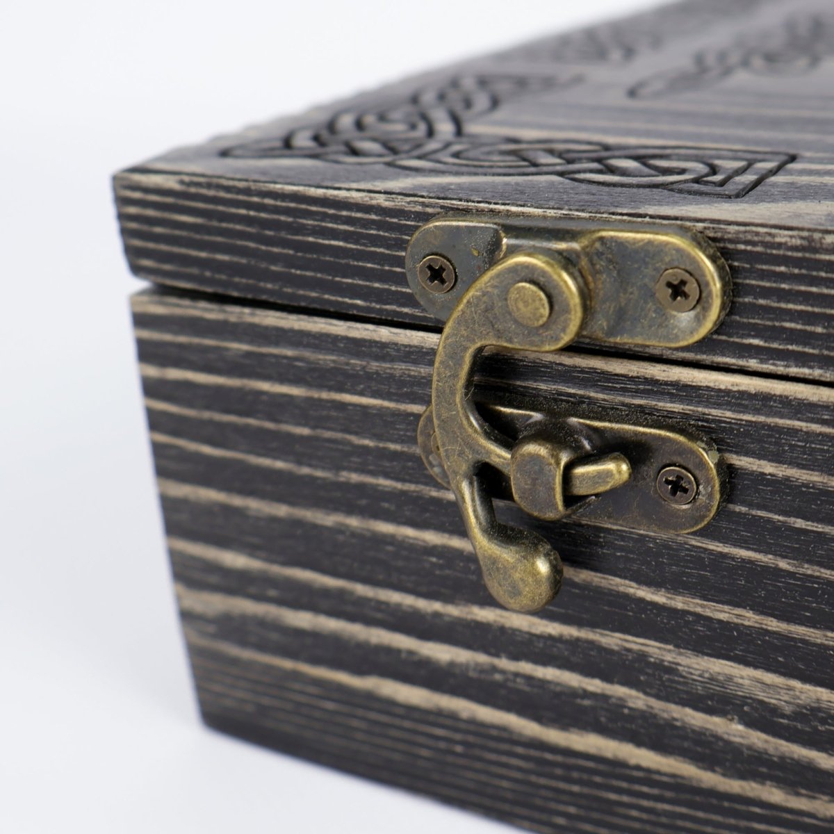 Runic wooden box for small axe from AncientSmithy