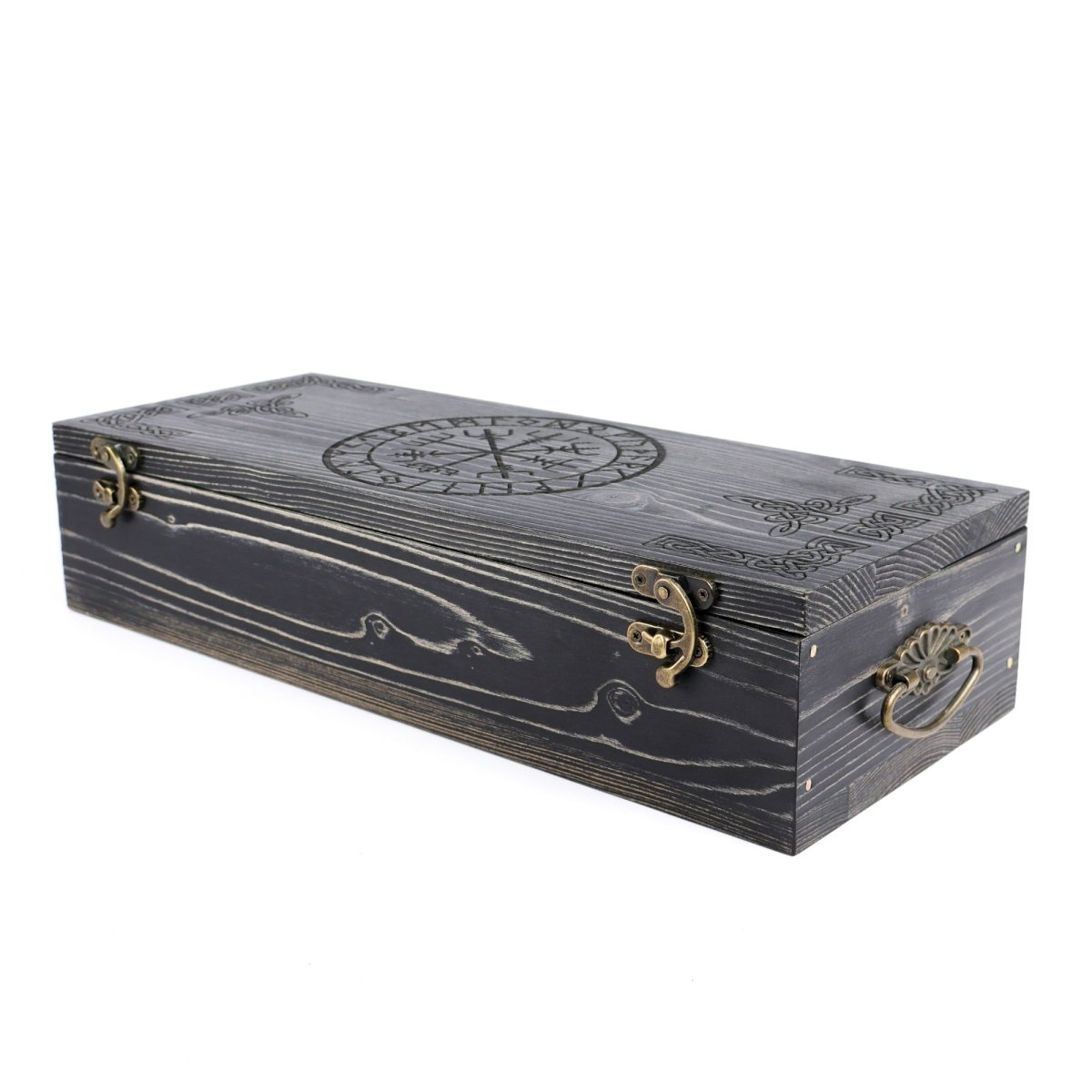 Runic wooden box for standard hammer from AncientSmithy