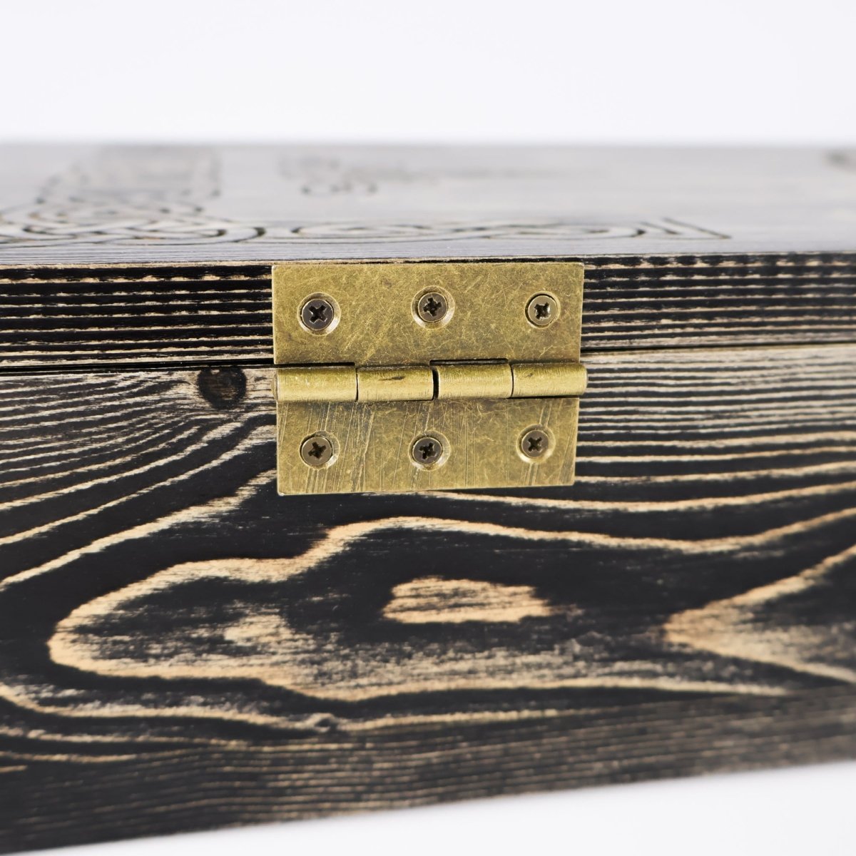 Runic wooden box for standard Leviathan axe from AncientSmithy