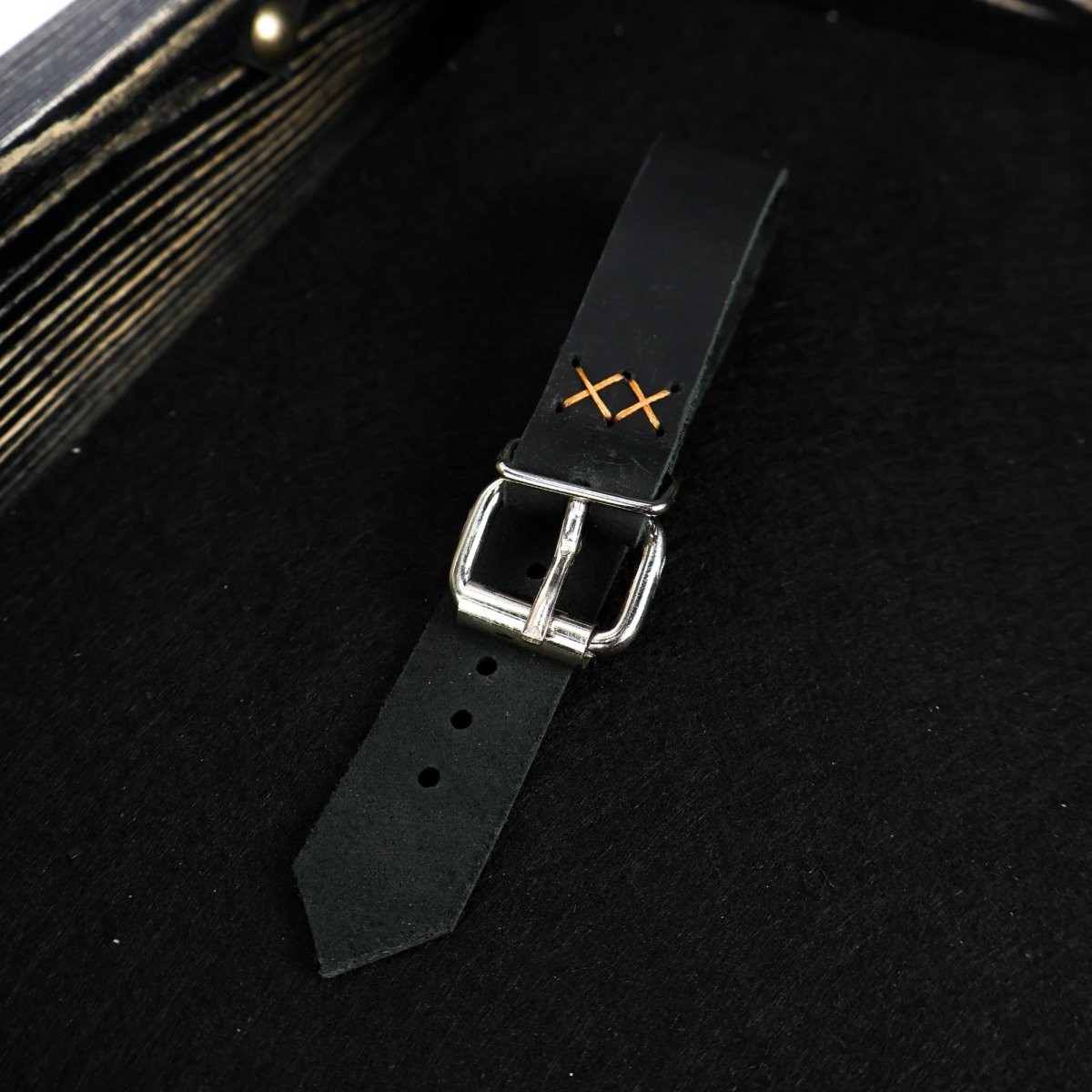 Square runic wooden box for fist axe from AncientSmithy