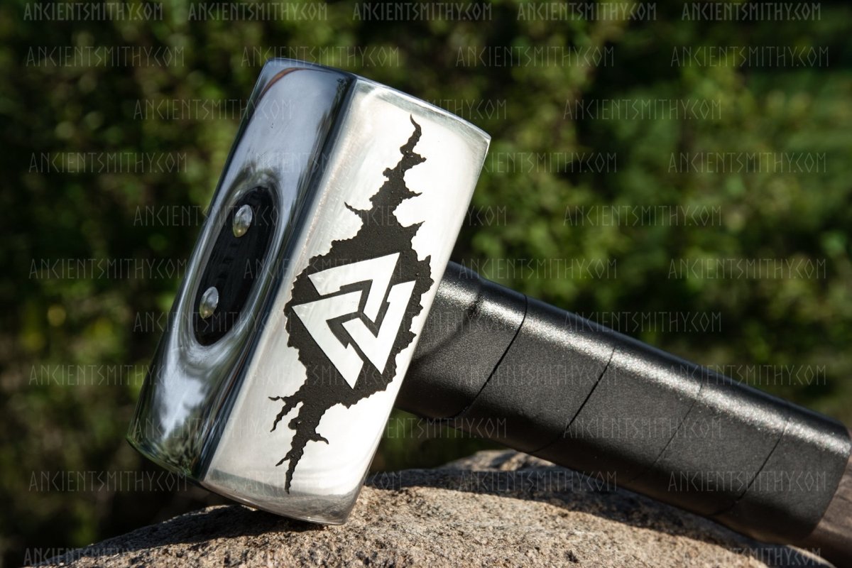 Viking hammer Valknut from AncientSmithy