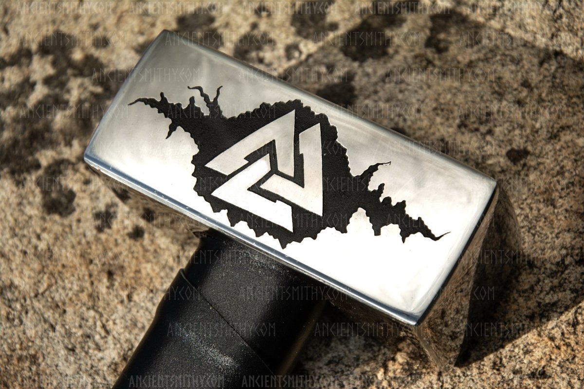 Viking hammer Valknut from AncientSmithy