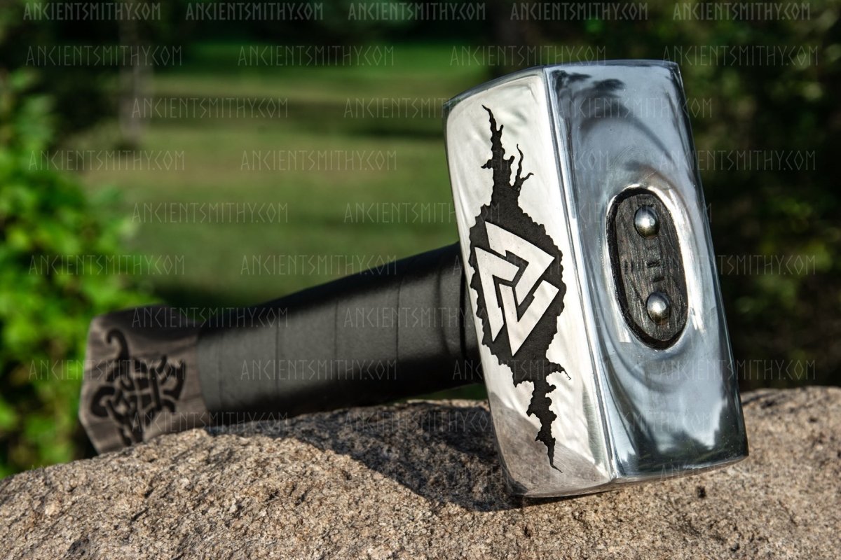 Viking hammer Valknut from AncientSmithy