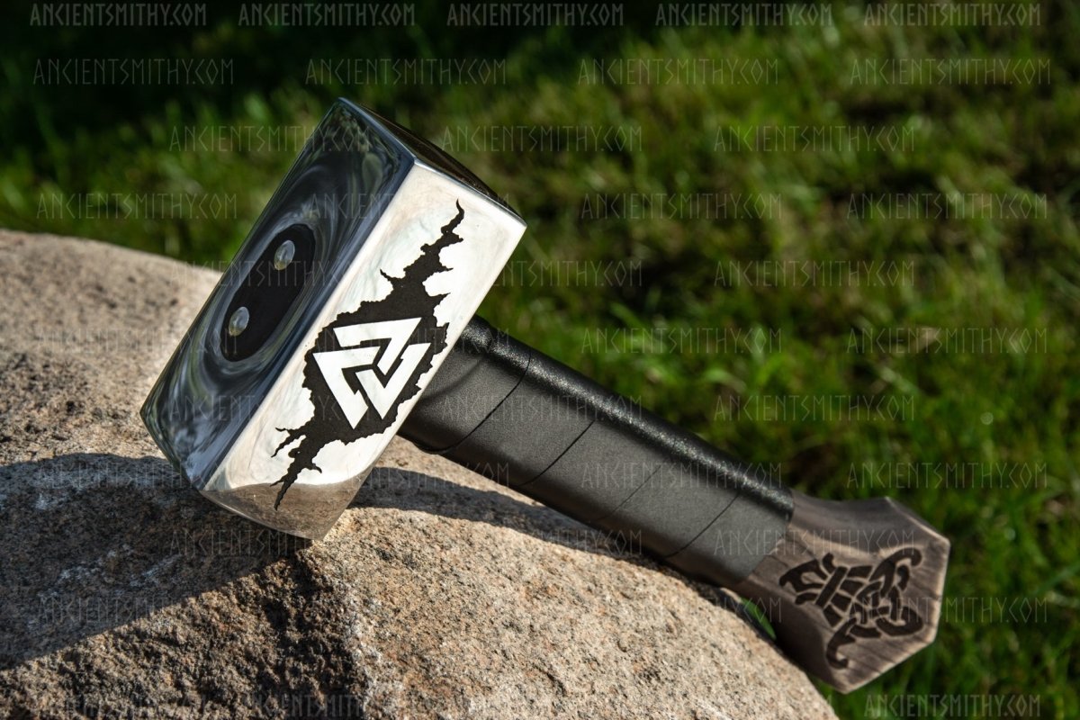 Viking hammer Valknut from AncientSmithy