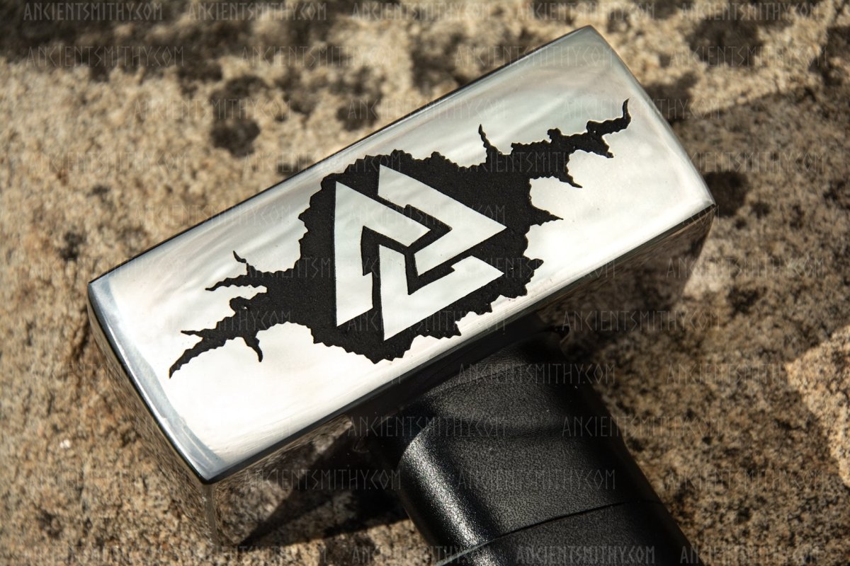 Viking hammer Valknut from AncientSmithy
