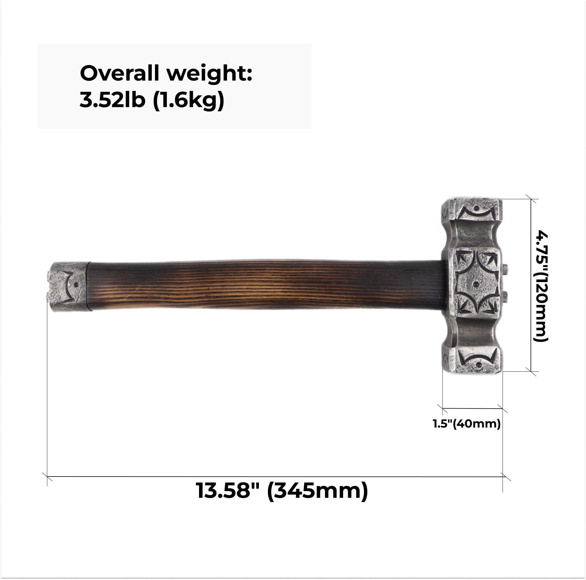 Unique custom hammer "Odin"
