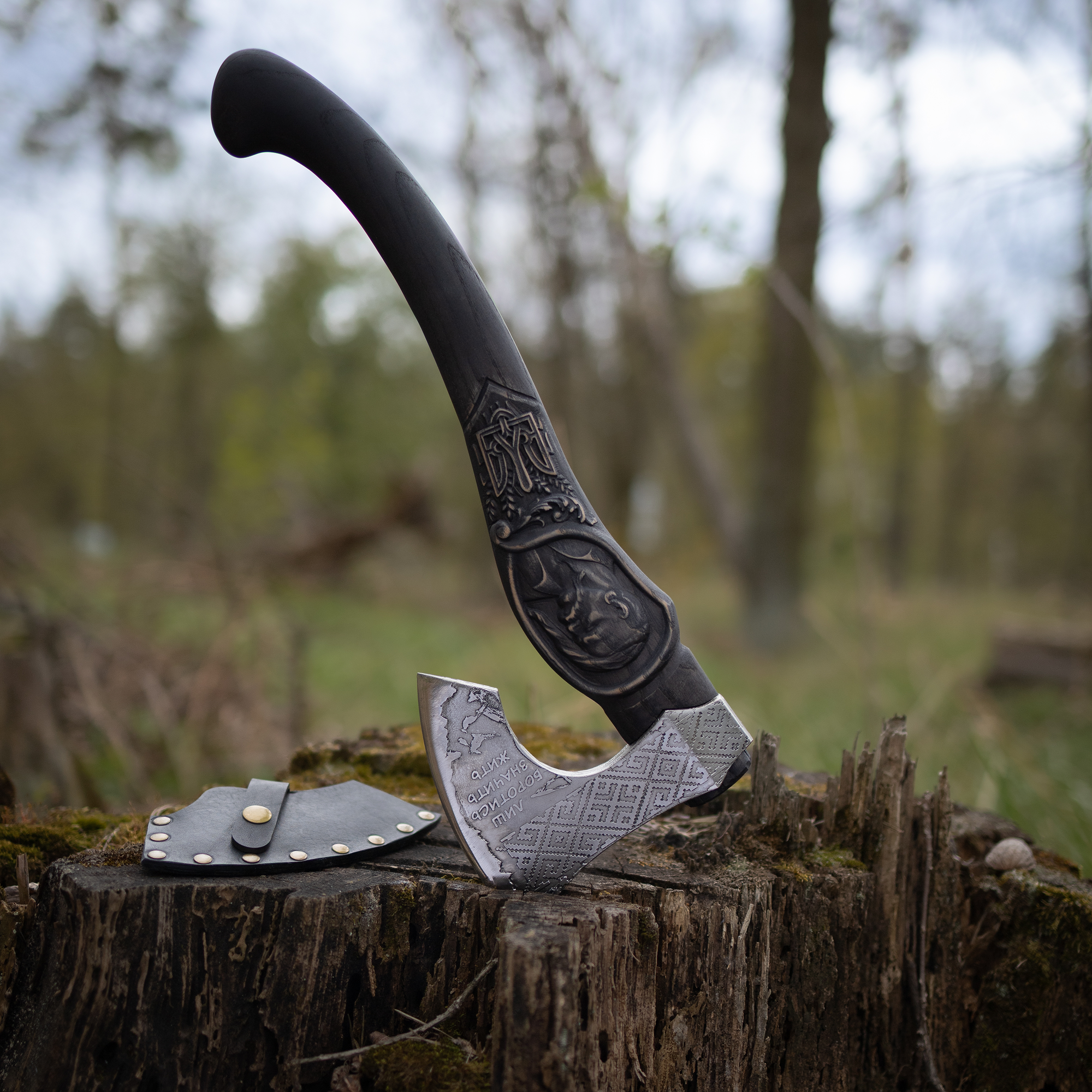 Handmade "Kozak" axe - Ukrainian Symbol of Freedom