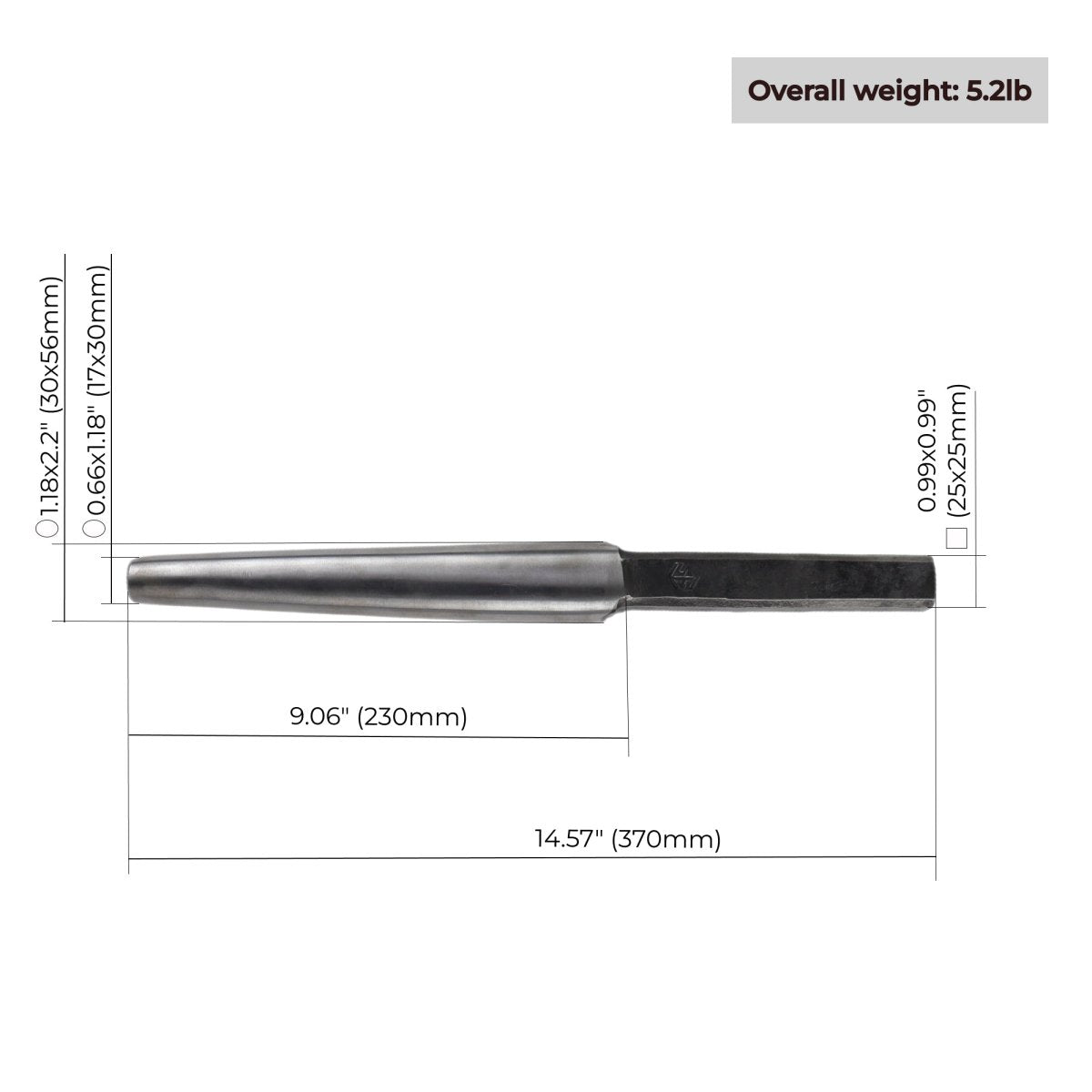 Axe Eye Drift 4.41 lbs - Blacksmithing Tool for Artisan from AncientSmithy