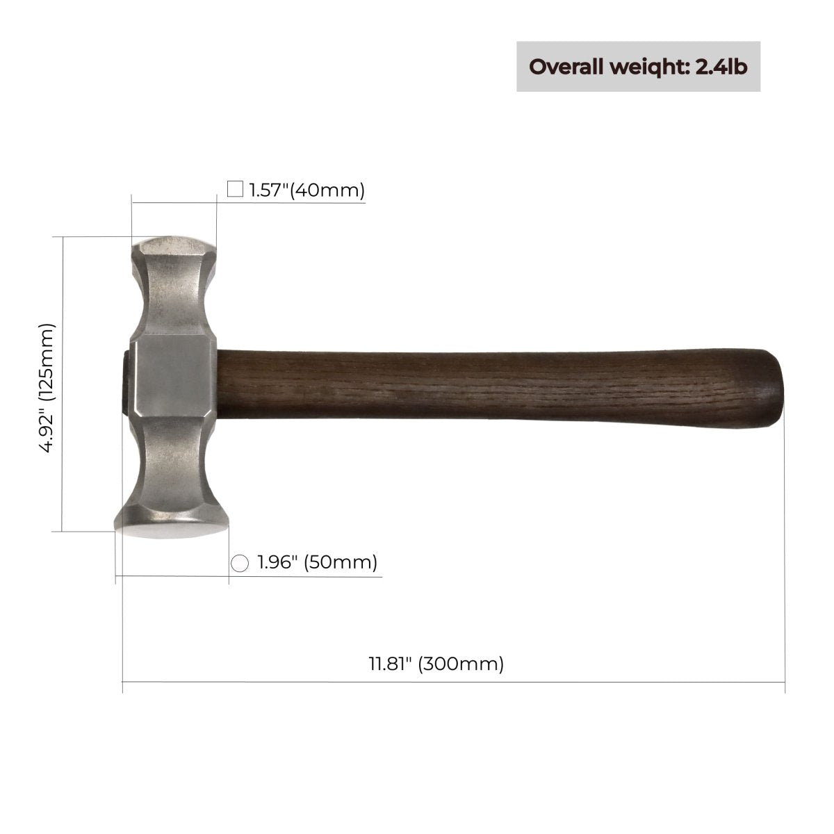 Blacksmith Square Circle Rounding Hammer from AncientSmithy