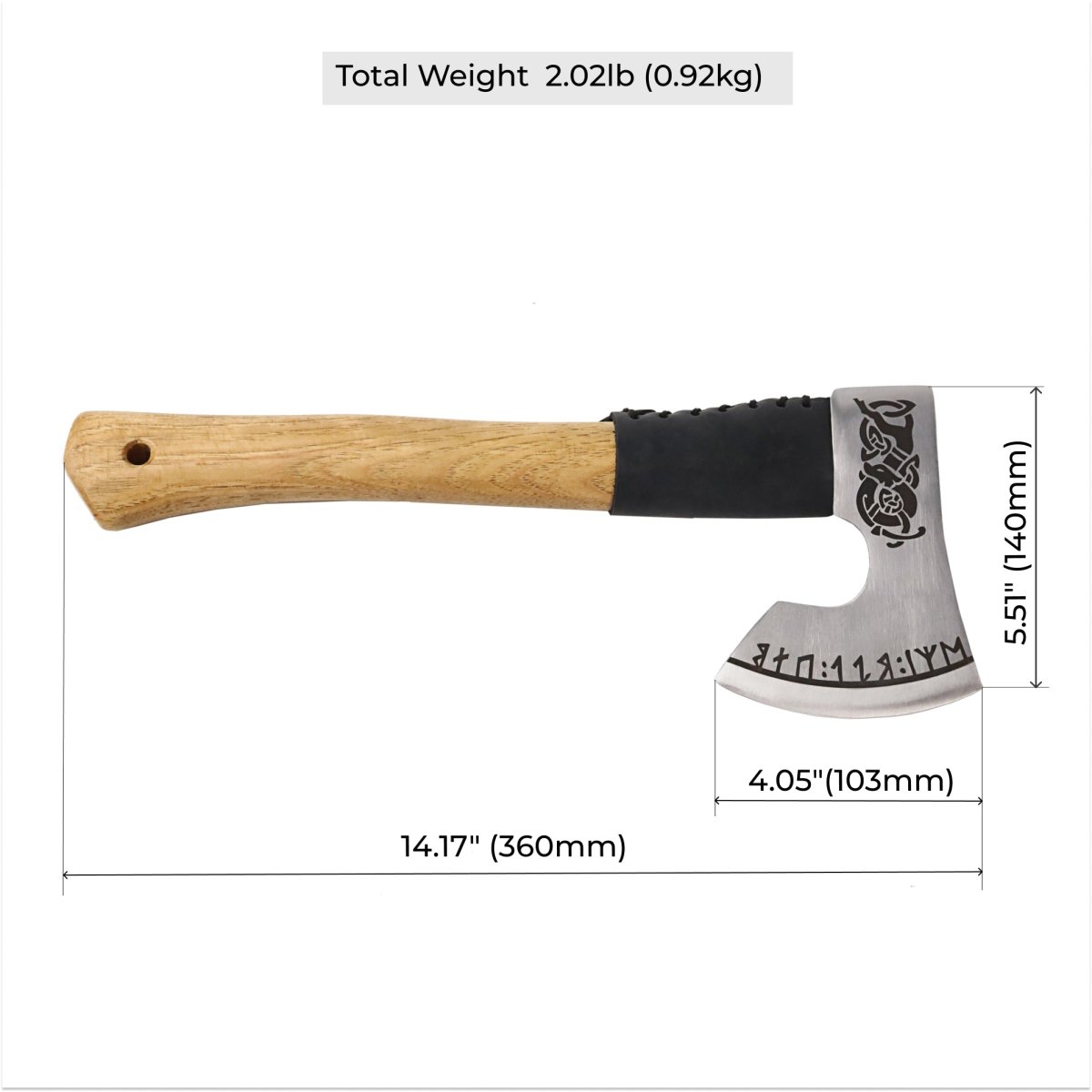 Camping Axe "Urvangr" from AncientSmithy