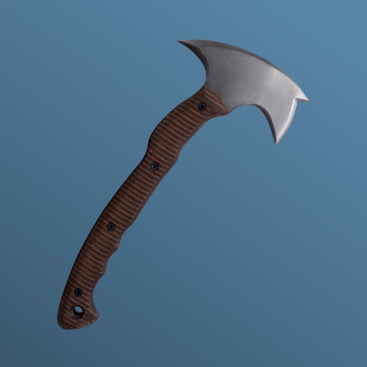 Combat tomahawk "Barong" with polymer composite handle from AncientSmithy