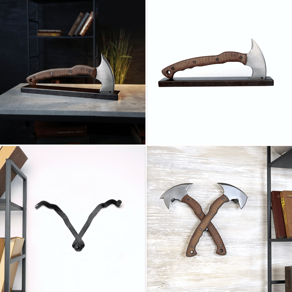 Combat tomahawk "Barong" with polymer composite handle from AncientSmithy