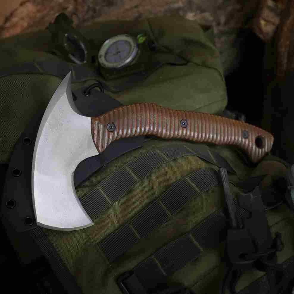Compact tomahawk "Balor" with polymer composite handle from AncientSmithy