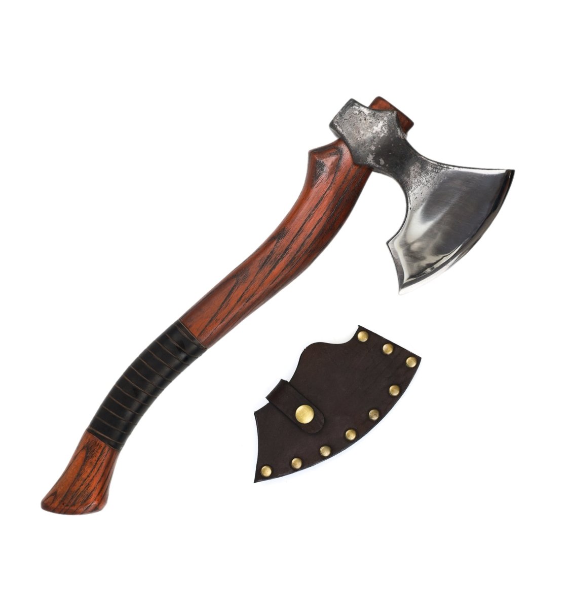 Functional axe "Idun" with leather sheath from AncientSmithy