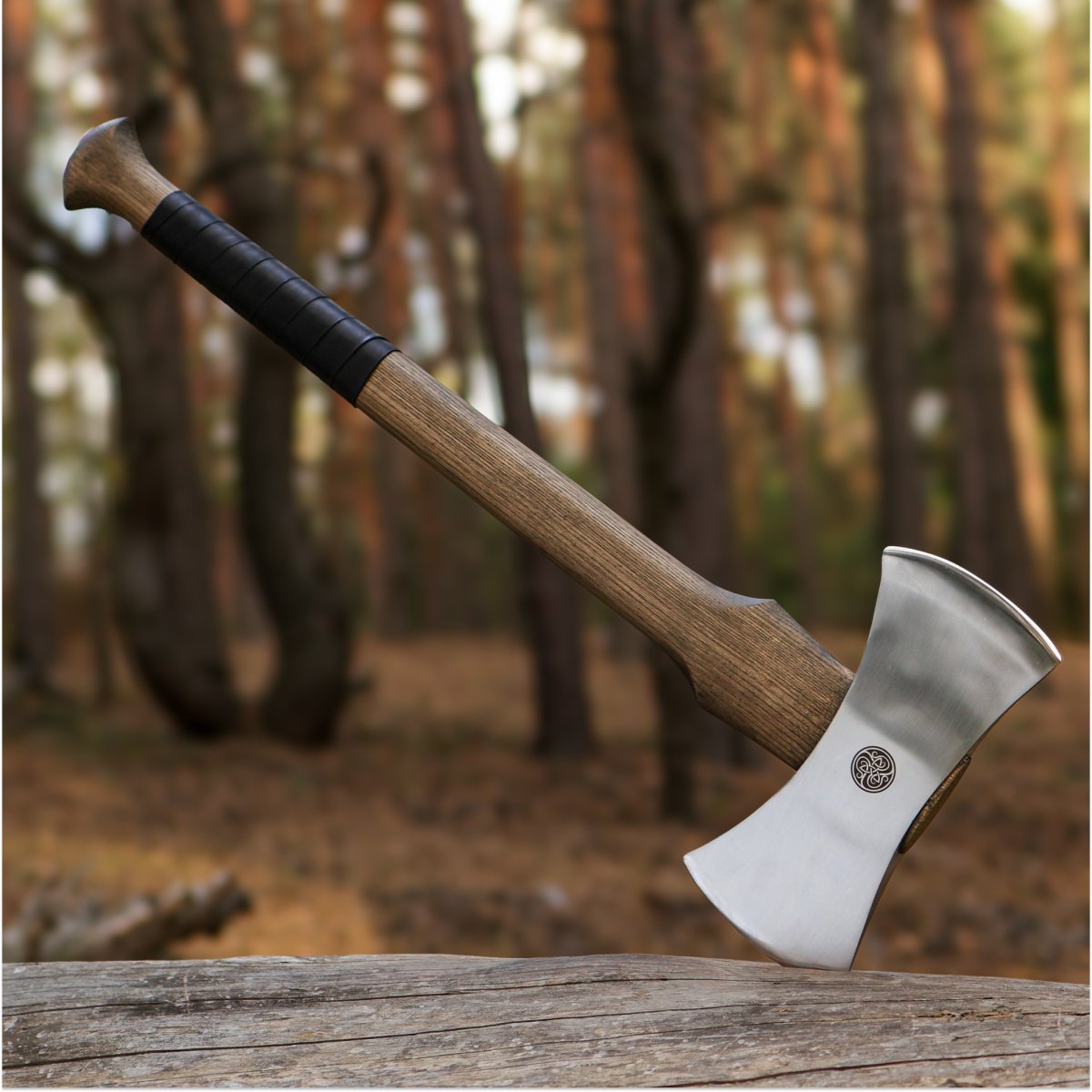 Functional double bit axe "Vargstal" from AncientSmithy