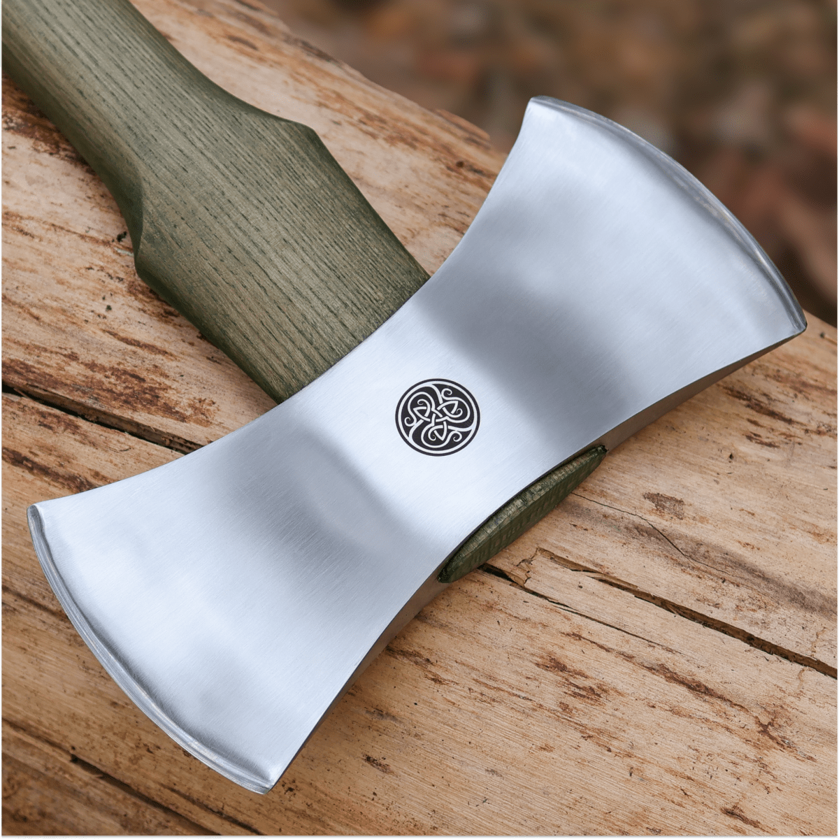 Functional double bit axe "Vargstal" from AncientSmithy