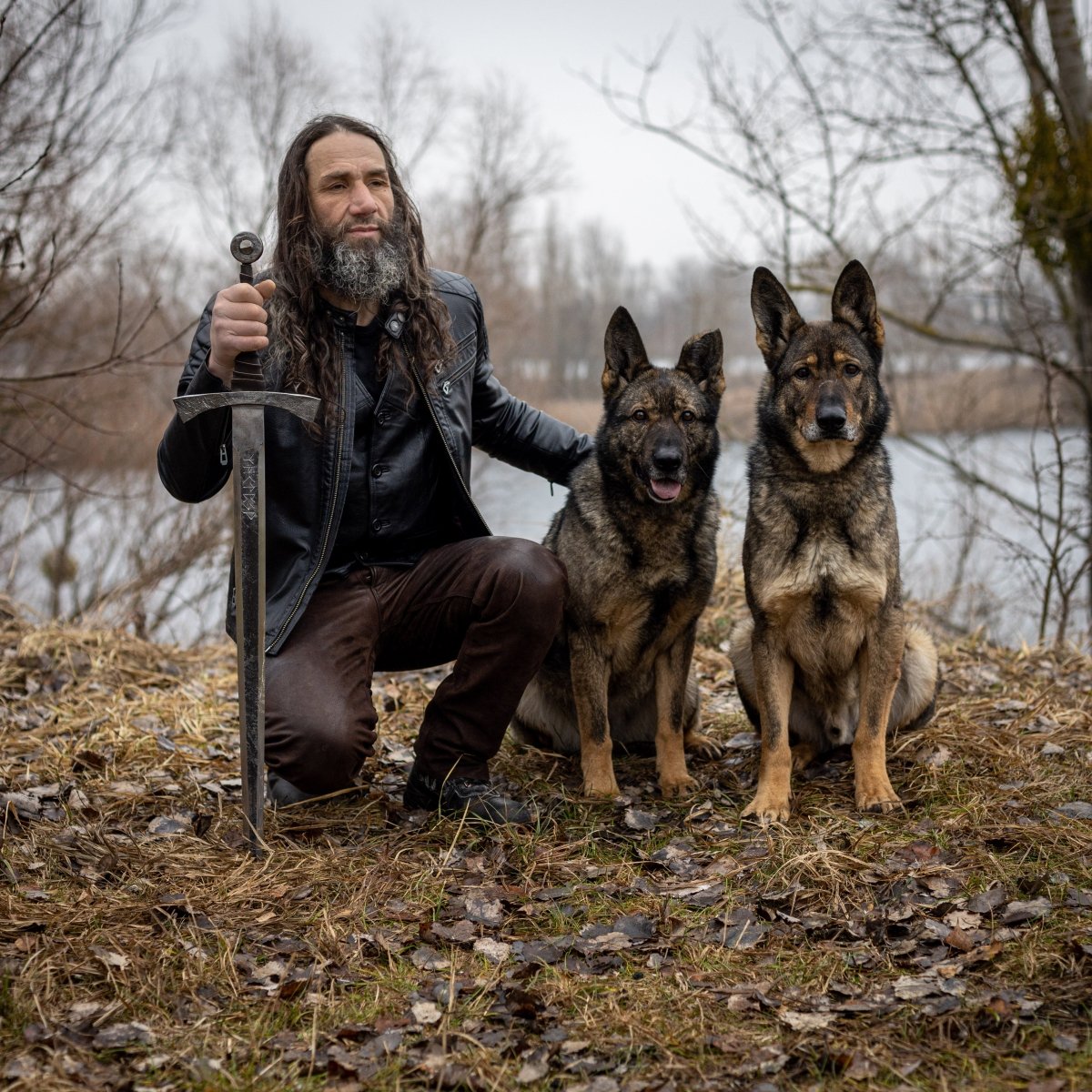 Geralt Witcher steel sword "Wolf's Fury" from AncientSmithy