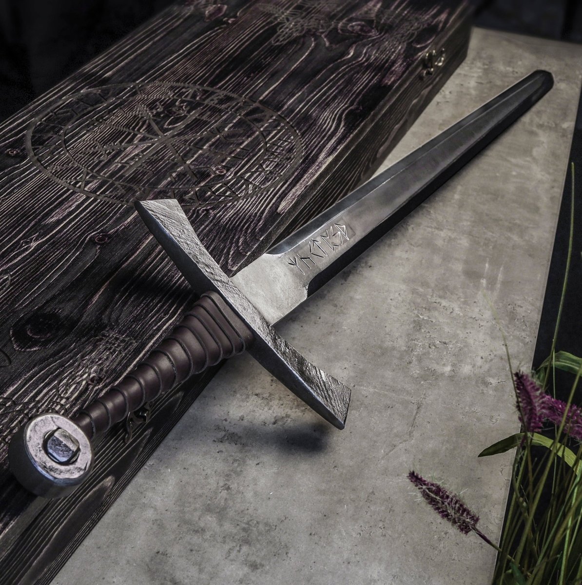 Geralt Witcher steel sword "Wolf's Fury" from AncientSmithy