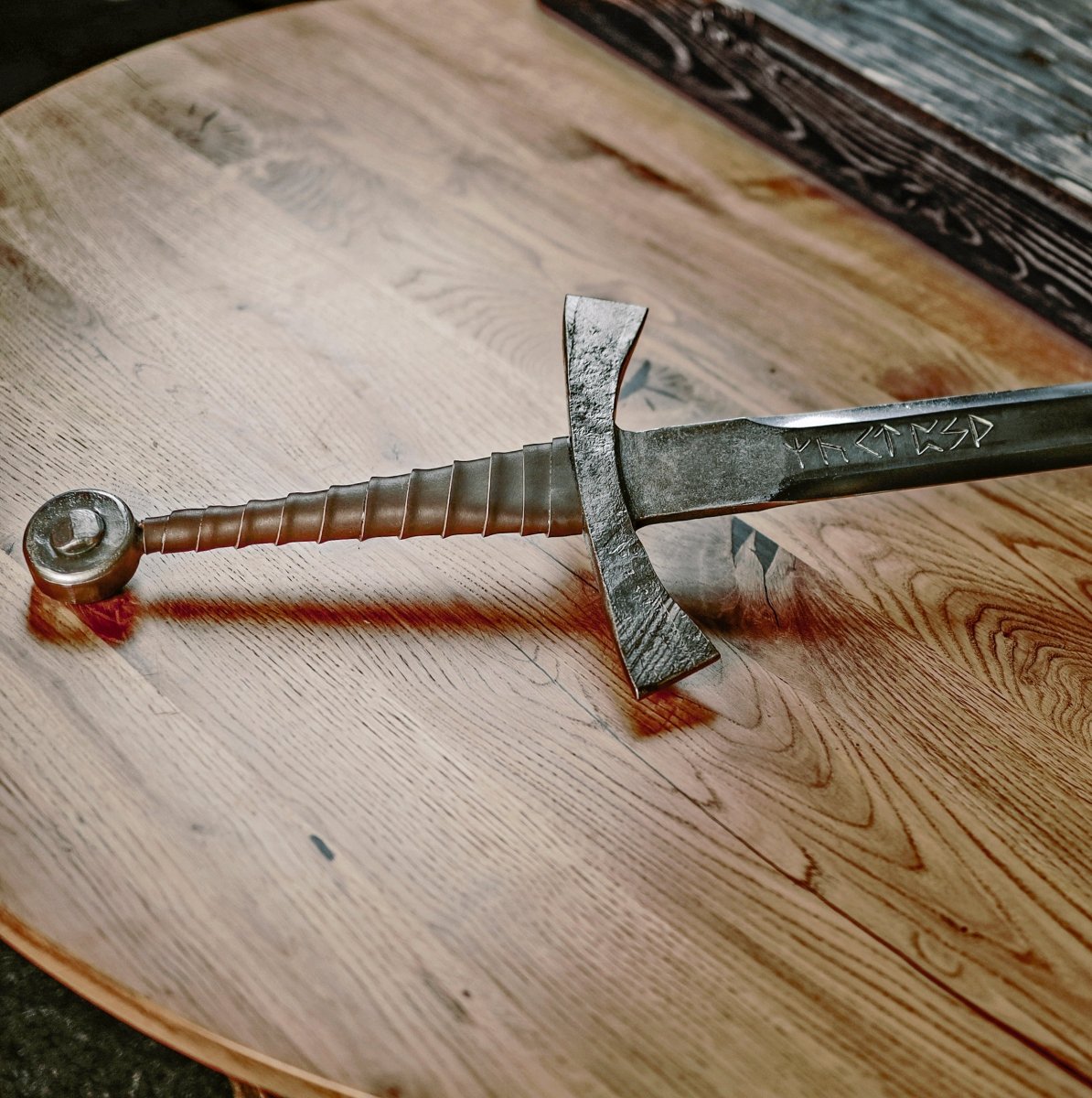 Geralt Witcher steel sword "Wolf's Fury" from AncientSmithy