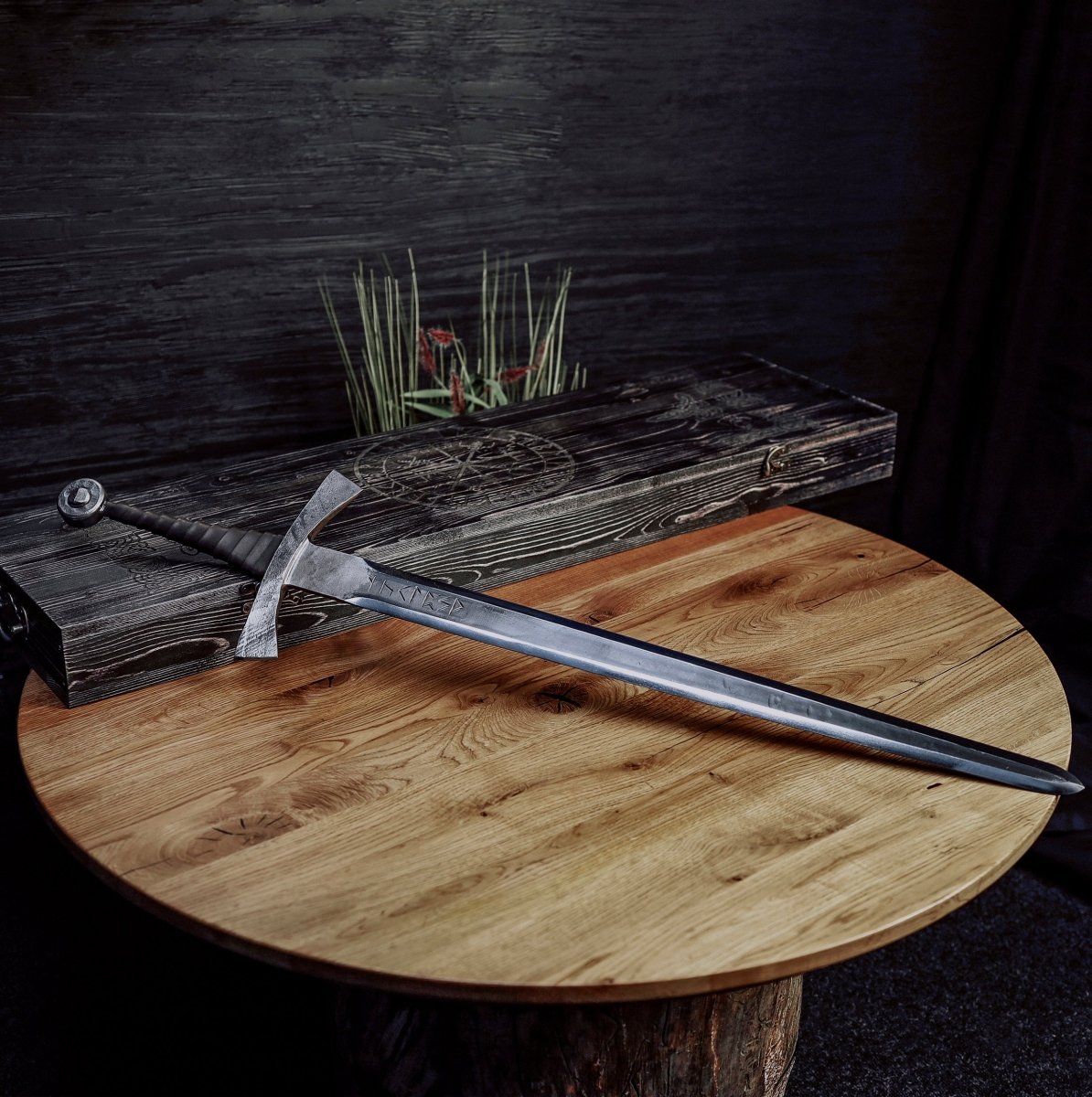 Geralt Witcher steel sword "Wolf's Fury" from AncientSmithy