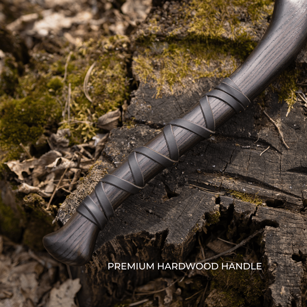Hand forged axe “Sterk Vorley” with leather cover from AncientSmithy