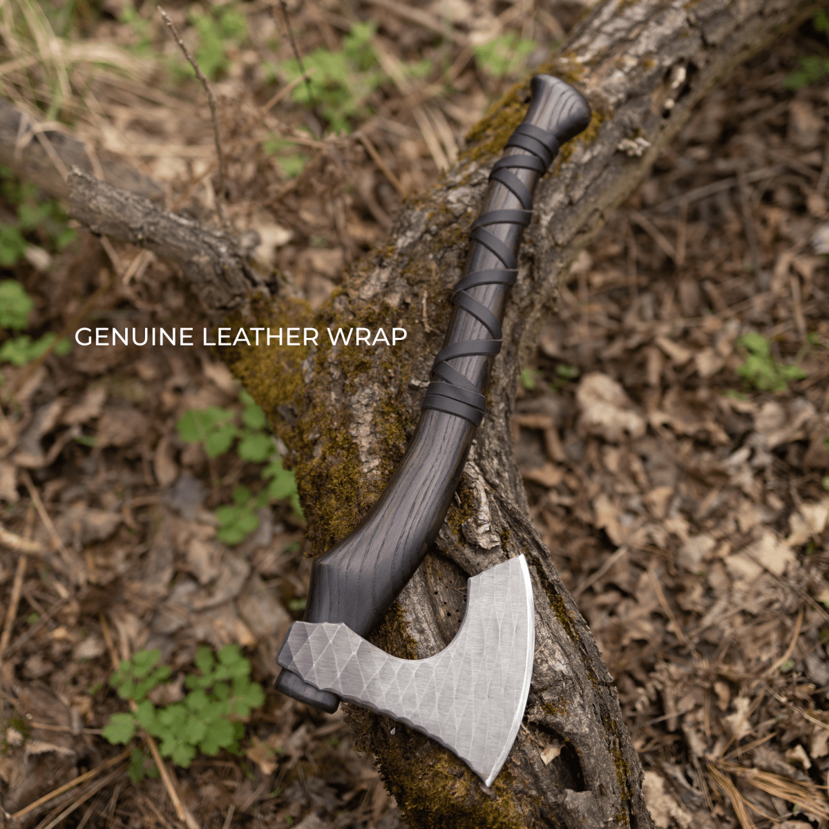 Hand forged axe “Sterk Vorley” with leather cover from AncientSmithy