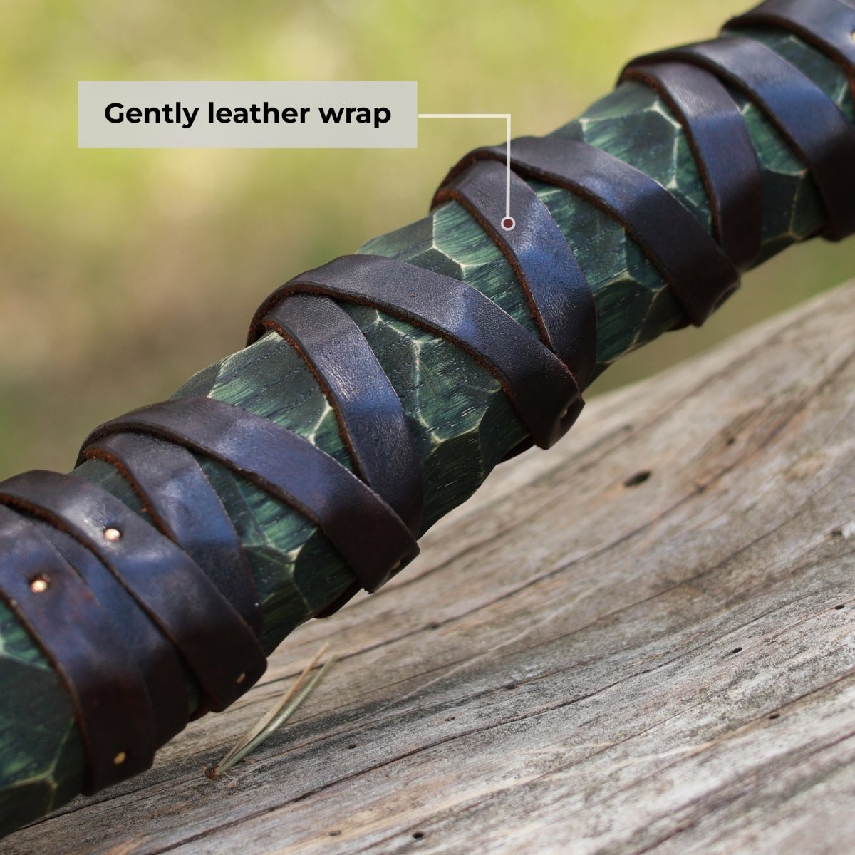 Hand forged axe "Sump Starr" with leather cover from AncientSmithy