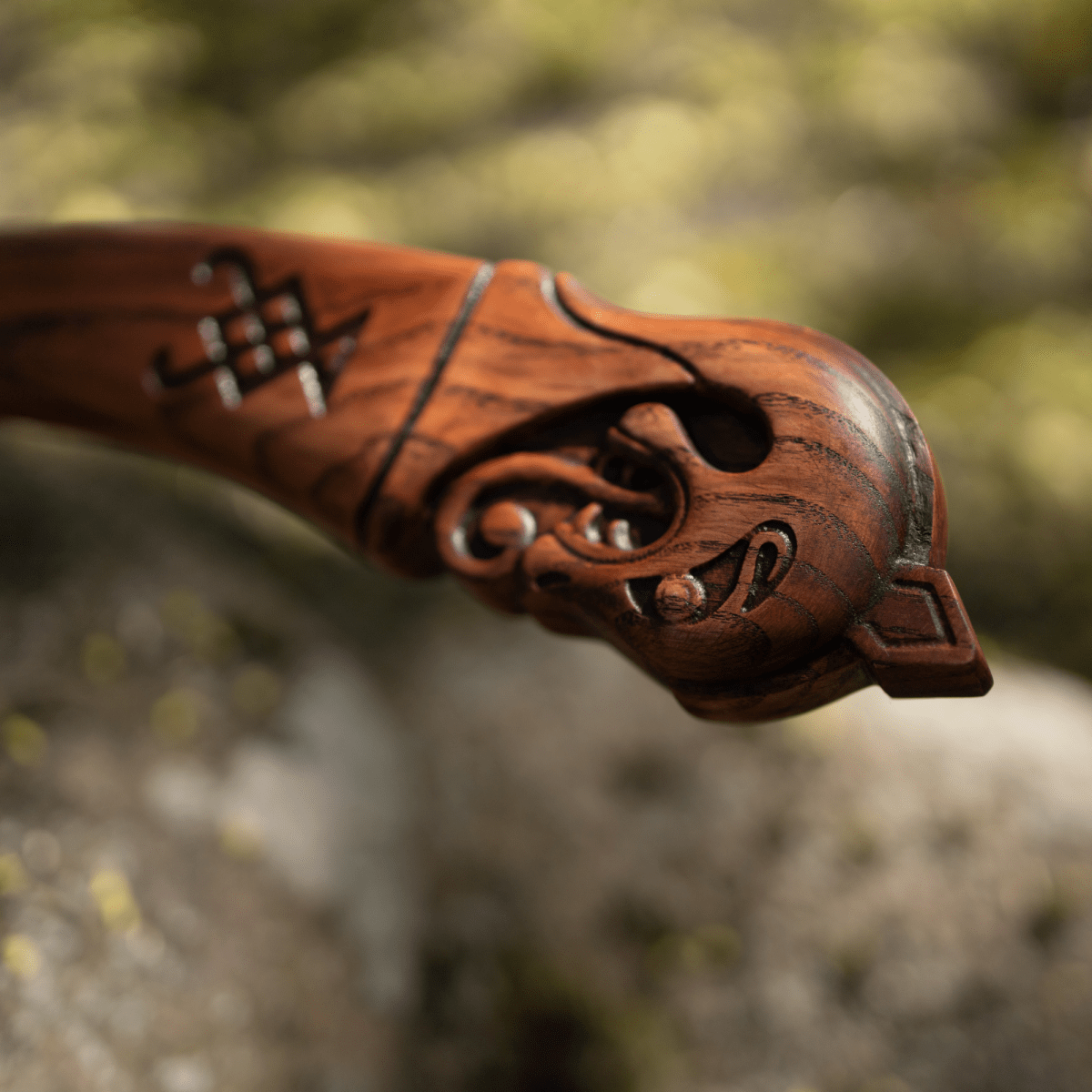 Hand - forged Leviathan axe with leather wrap from AncientSmithy