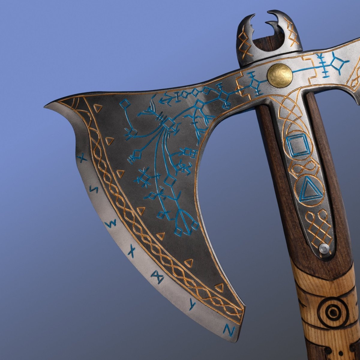 Hand - forged Real Leviathan axe Hardened (FINAL SALE) from AncientSmithy