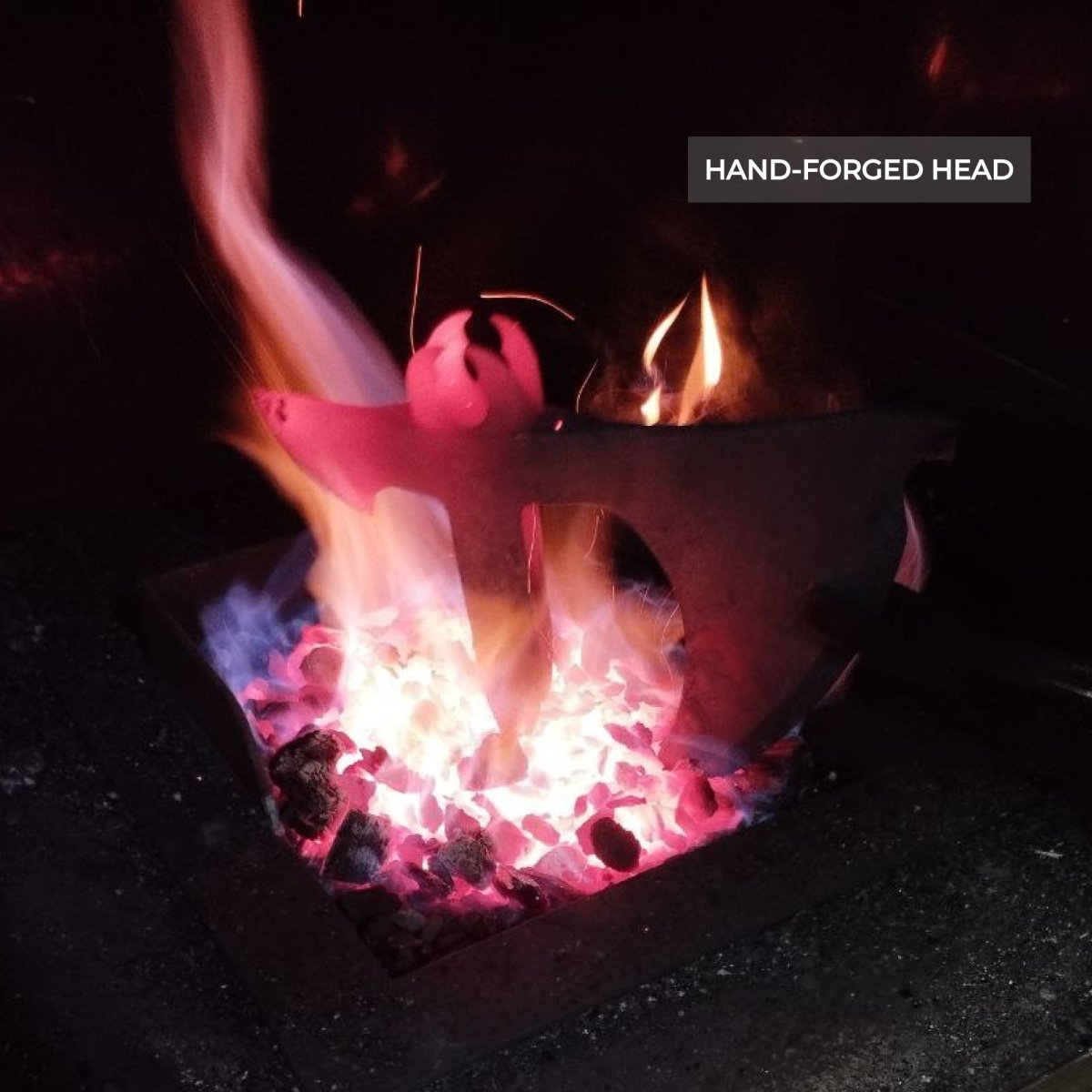 Handcrafted Leviathan axe with glow in the dark runes from AncientSmithy