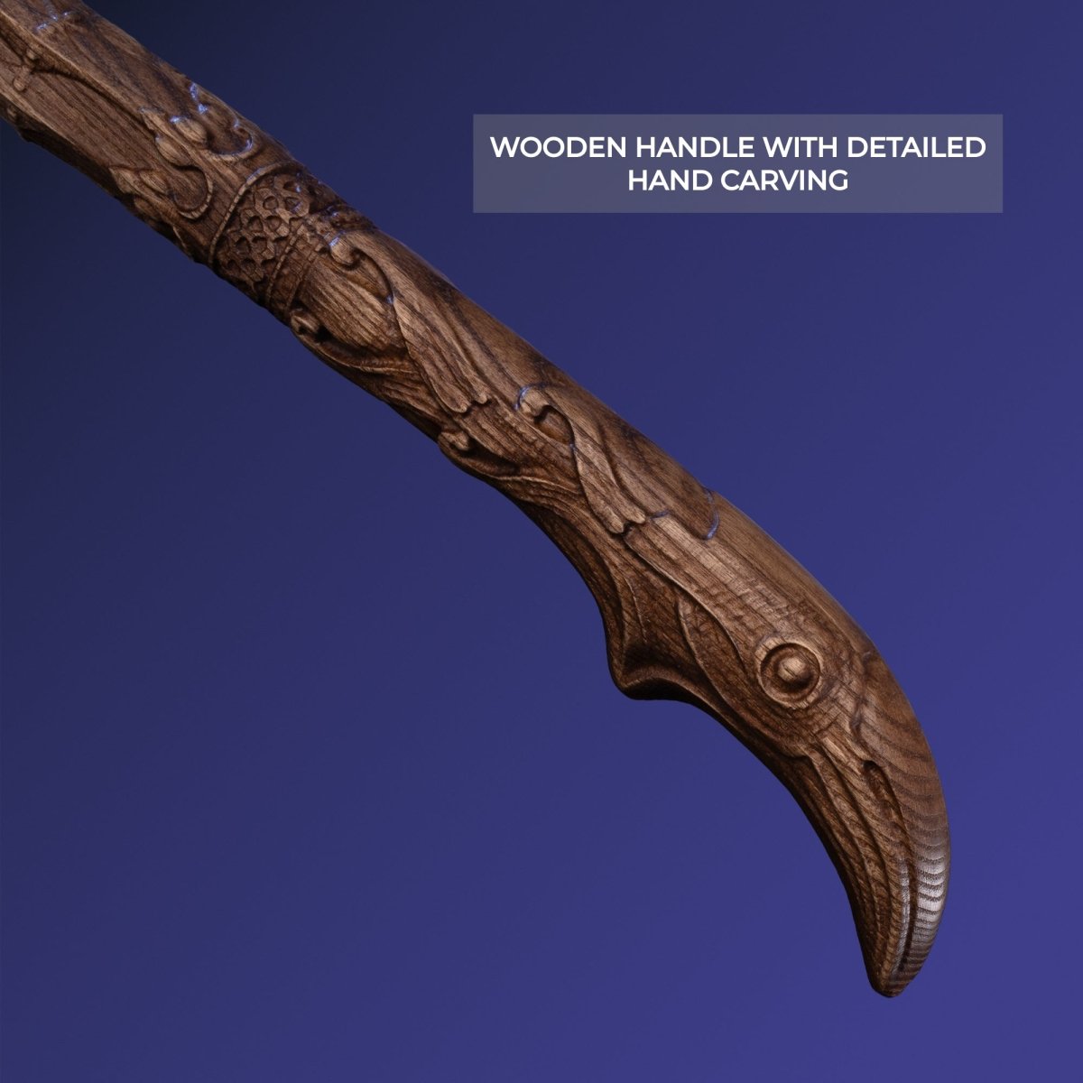 Handcrafted Leviathan axe with glow in the dark runes from AncientSmithy