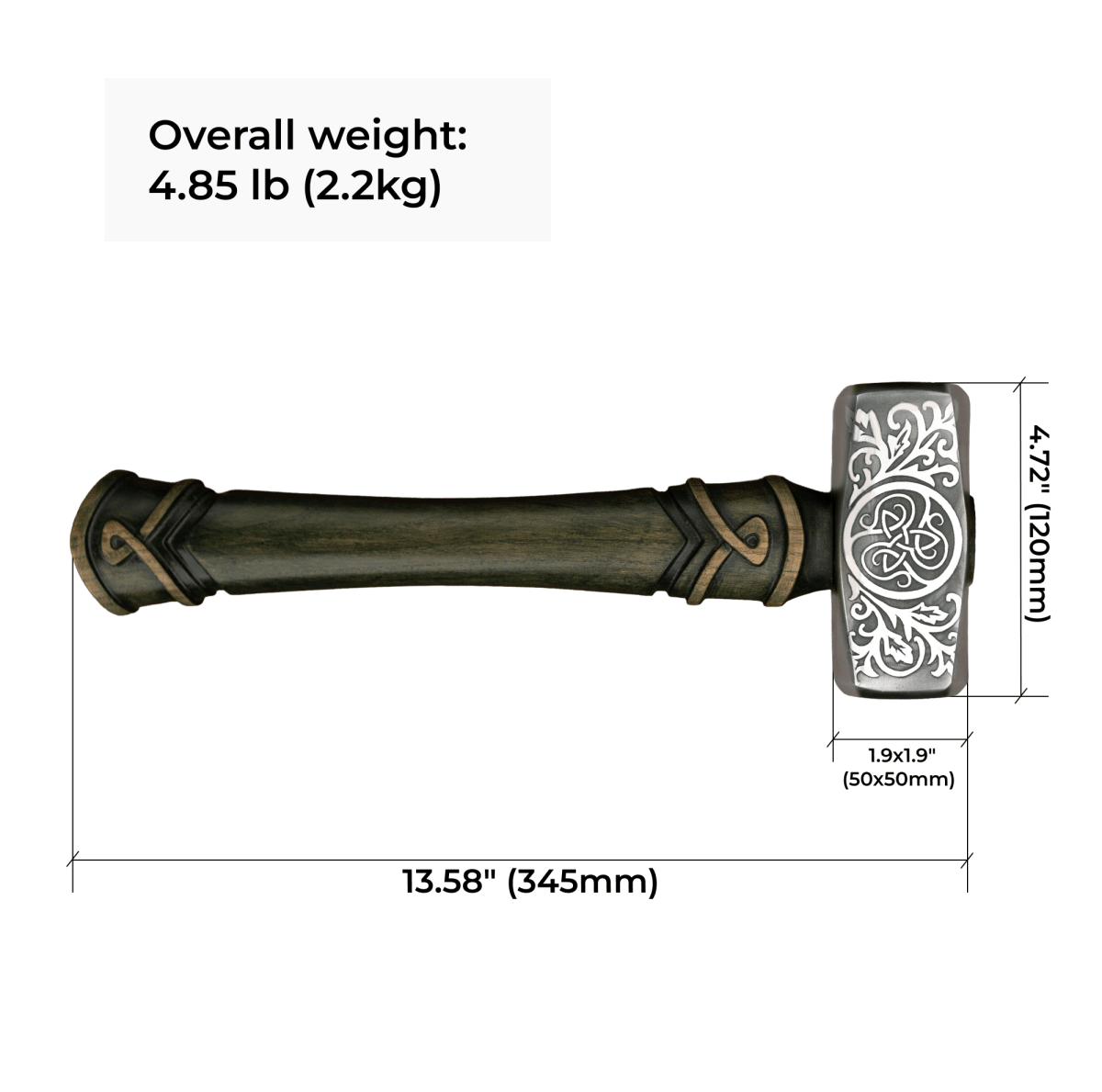 Handmade “Druid” Premium Hammer from AncientSmithy