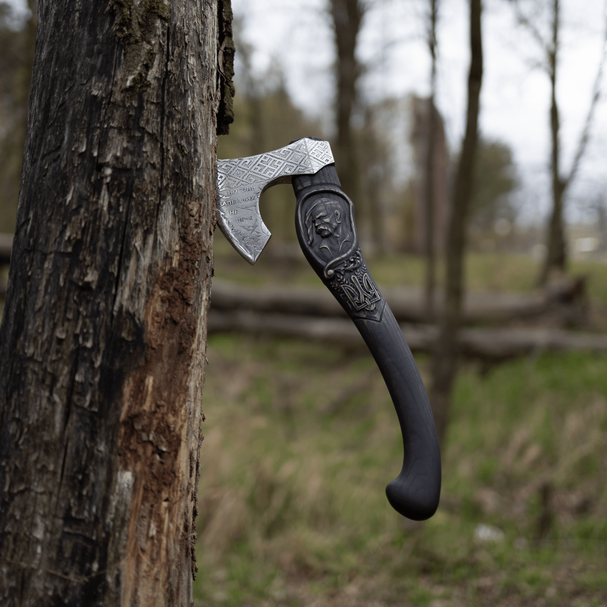 Handmade "Kozak" axe - Ukrainian Symbol of Freedom from AncientSmithy
