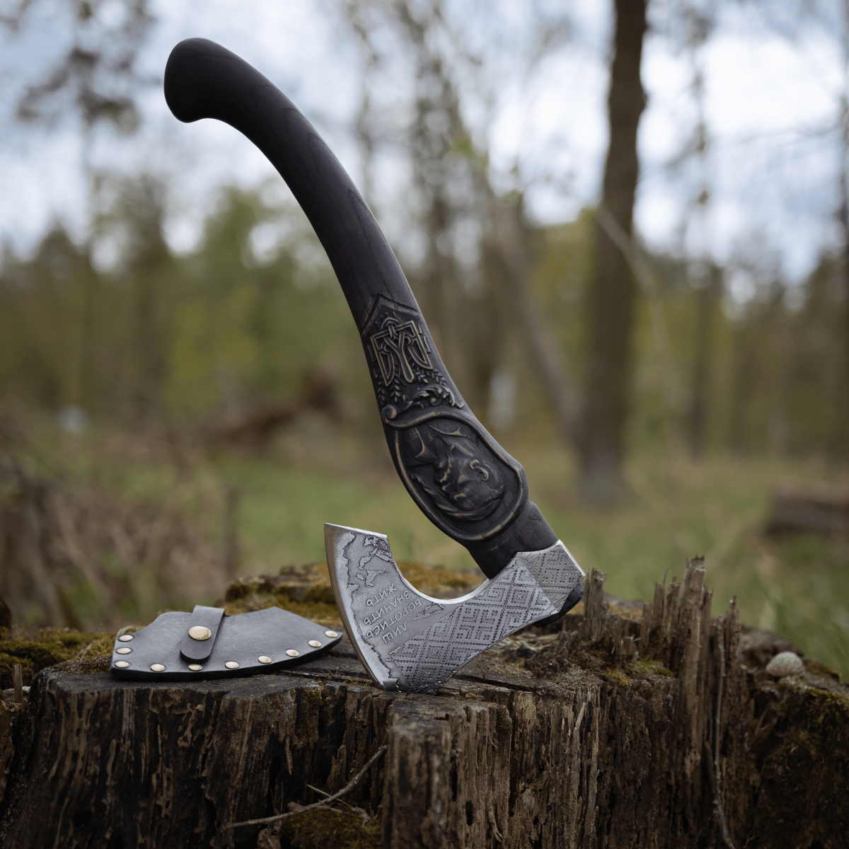 Handmade "Kozak" axe - Ukrainian Symbol of Freedom from AncientSmithy