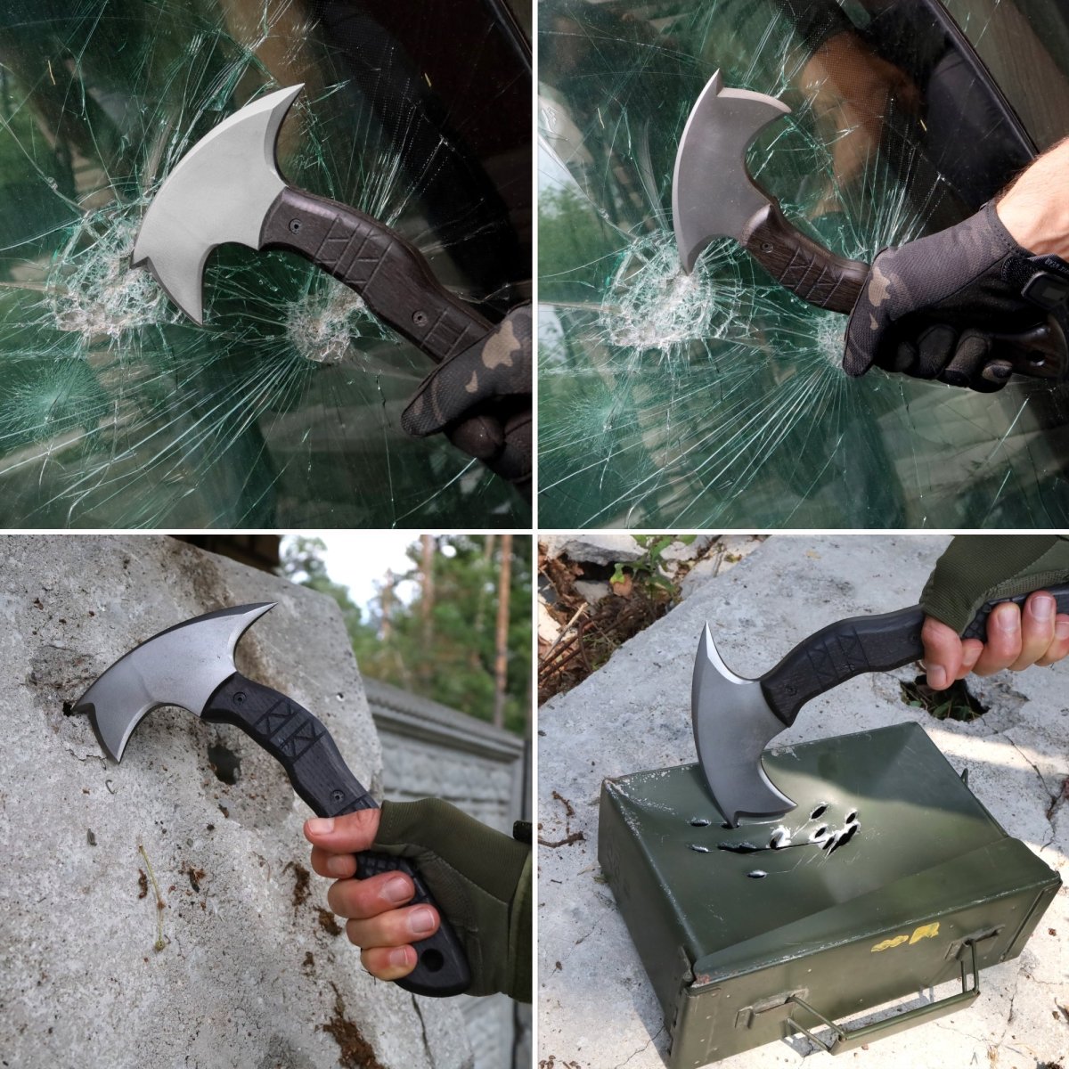 Handmade tomahawk "Dakuri" with tribal engraving from AncientSmithy