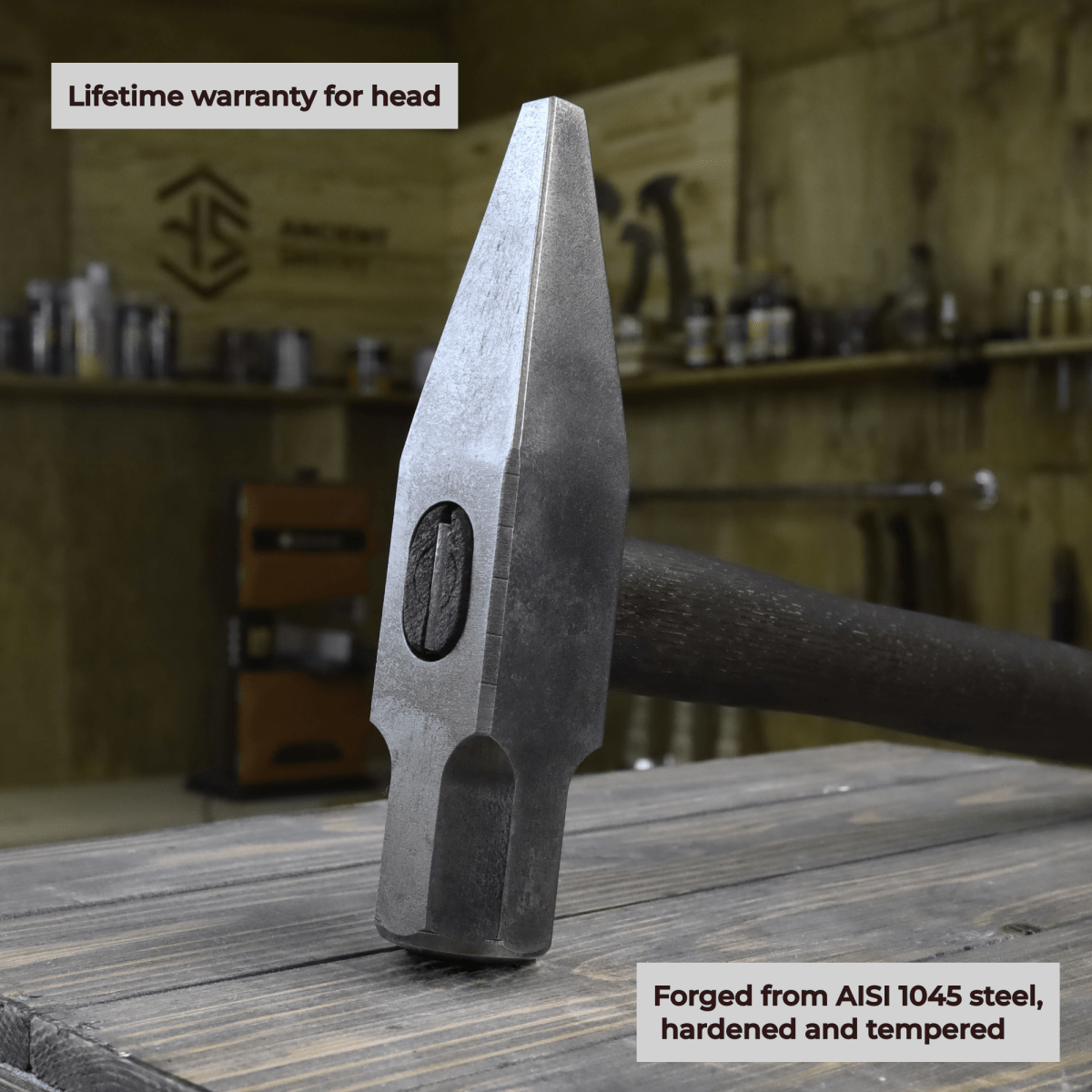 Hot Punch Square Hammer Drift for Blacksmiting 2.2 lbs from AncientSmithy