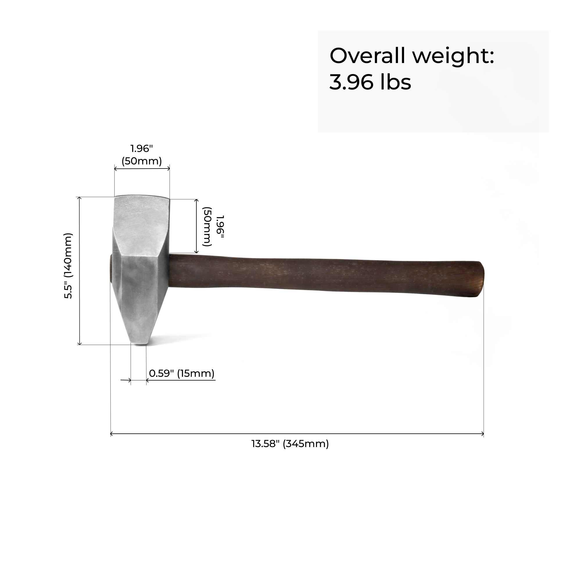 Forged Cross and Straight Peen Hammer