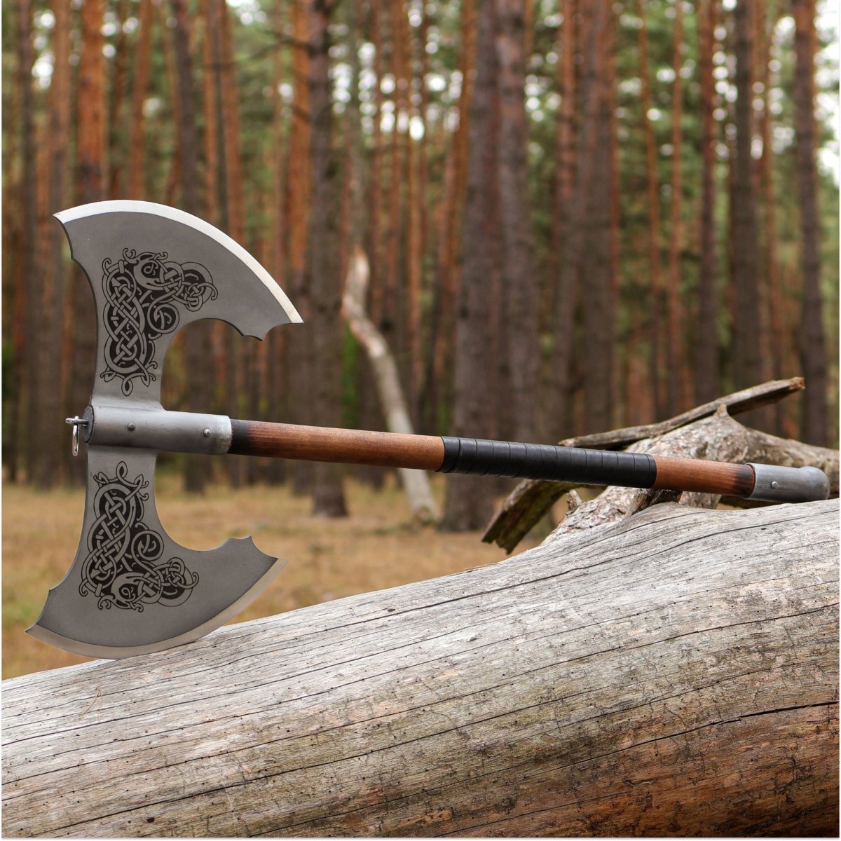 Norse Double - Edged Axe "Jotungard" (Decorative version) from AncientSmithy